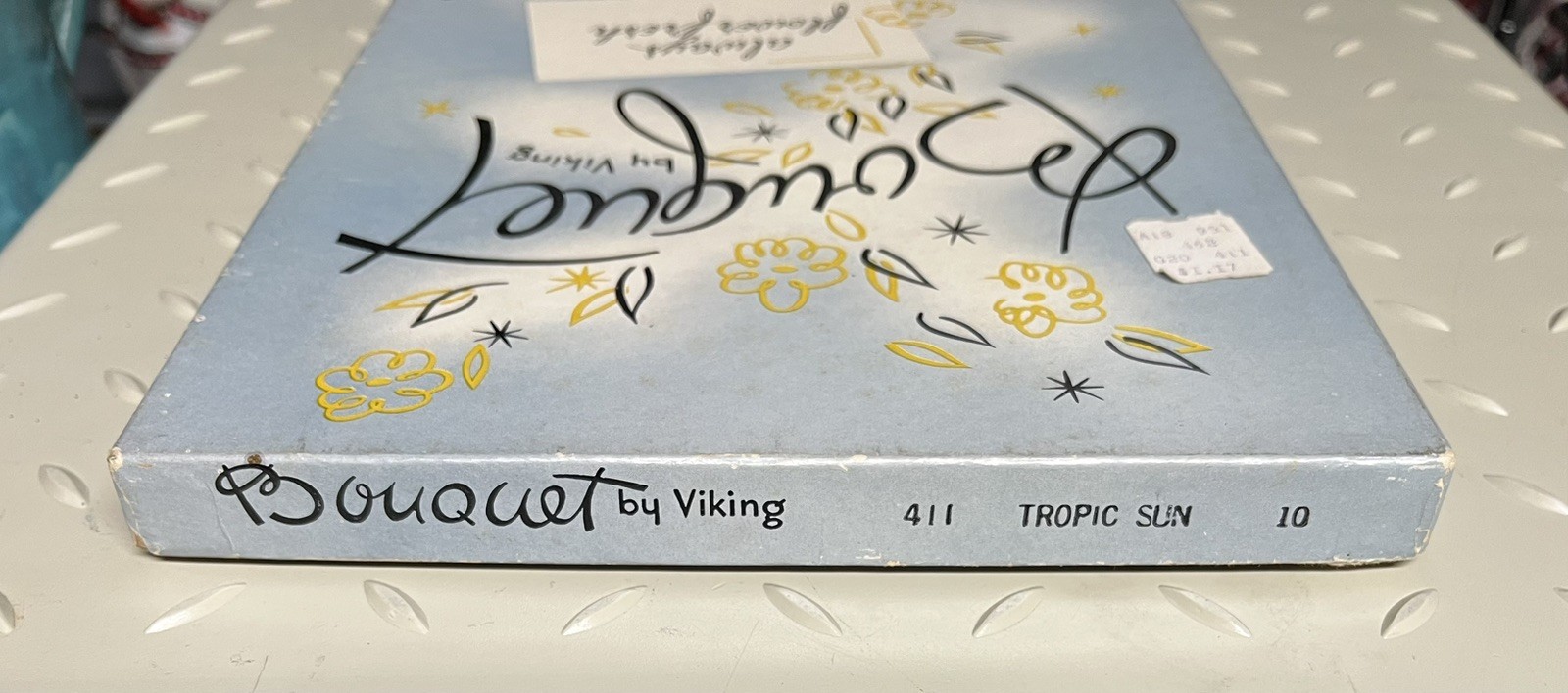 NEW Vintage Seamless Nylon Stockings Sz 10 Reinforced Heel & Toe Bouquet Viking