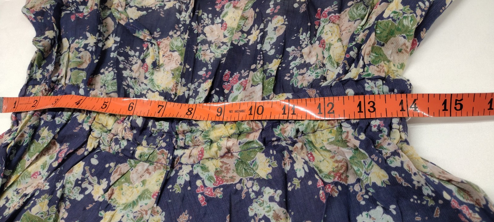 1990s Sundress Dress Midi Open Back Blue Floral Sheer Cotton – 1930s Influence