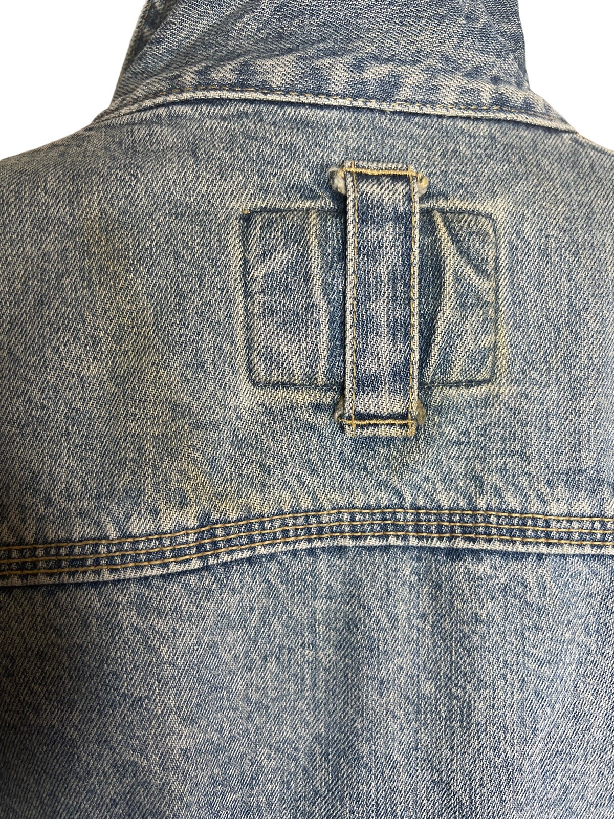 Vintage 80’s Street Wear Cropped Code Bleu Japan Distressed Denim Jean Sz S