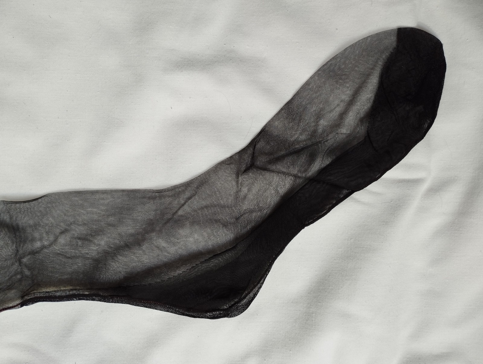 Ars Vivendi Nylons Suspender Stockings Cuban Heel Black With Red Stitching Size L New