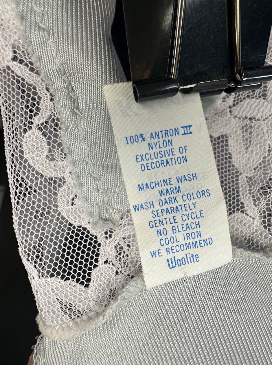 Kayser Vintage Blue Satin And Lace Teddy Sz 36 Armpit To Armpit 15” Length 29”