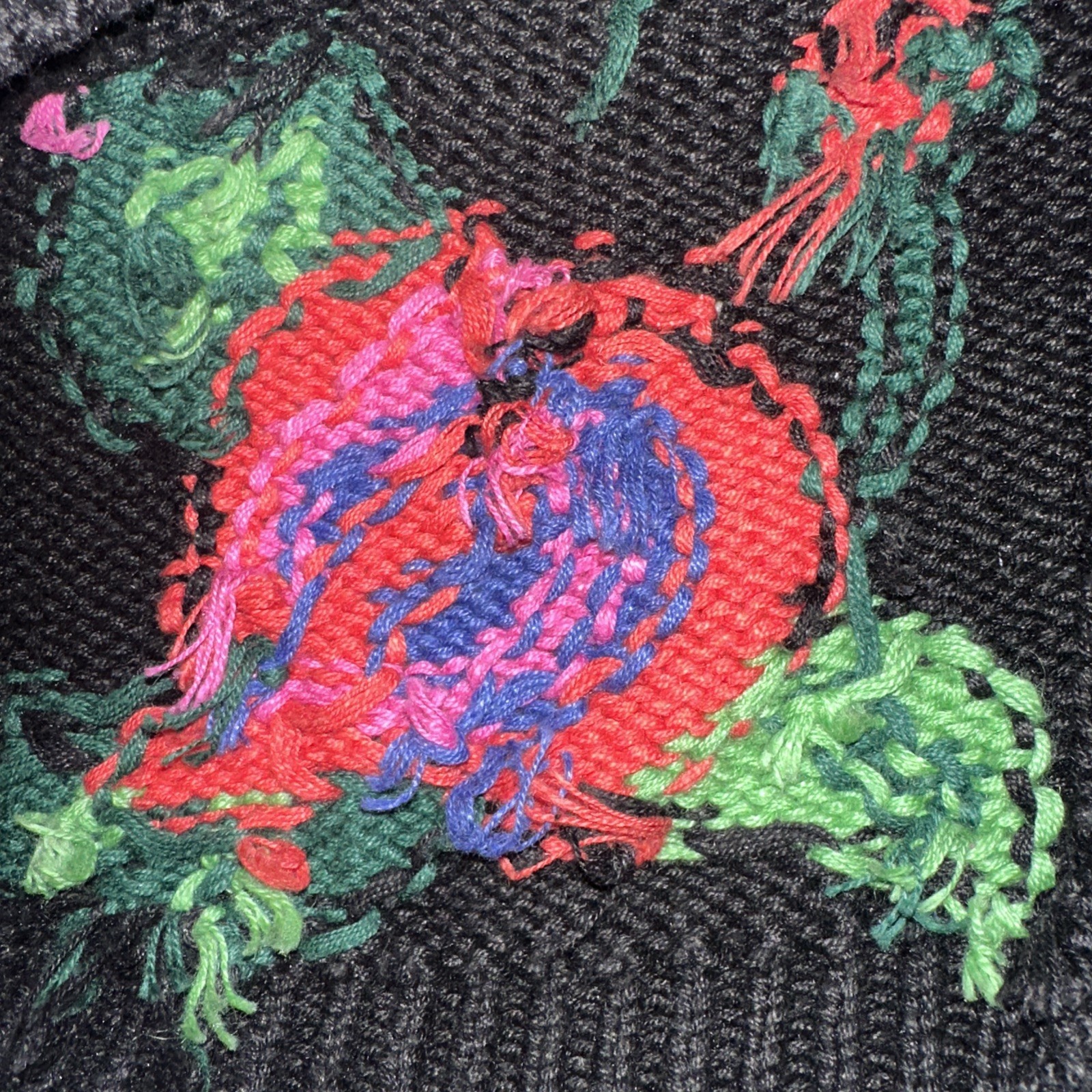 Vintage 1990’s Gallagher Ramie And Cotton Rose And Trellis Cardigan Size L