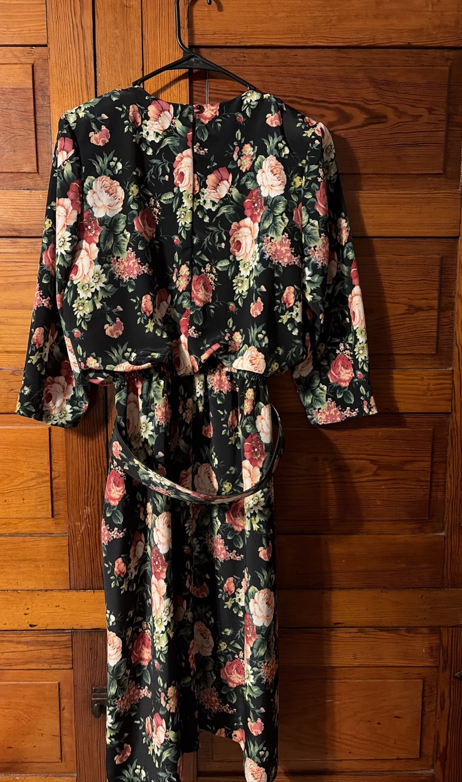 Vintage Pellini Petites By Bramlett Floral Dress With Belt, Size 10