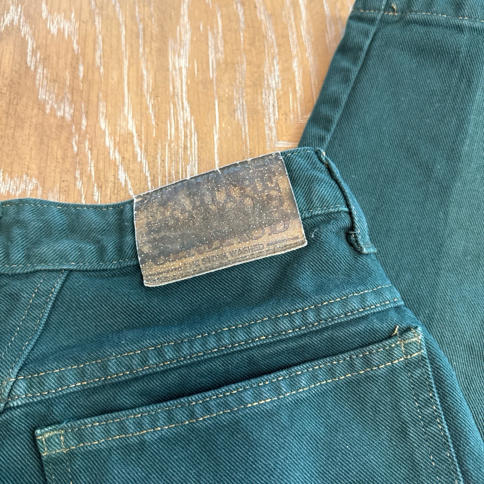 Vintage Marithe Francois Girbaud Green Jeans Womens 9/10 80s 90s