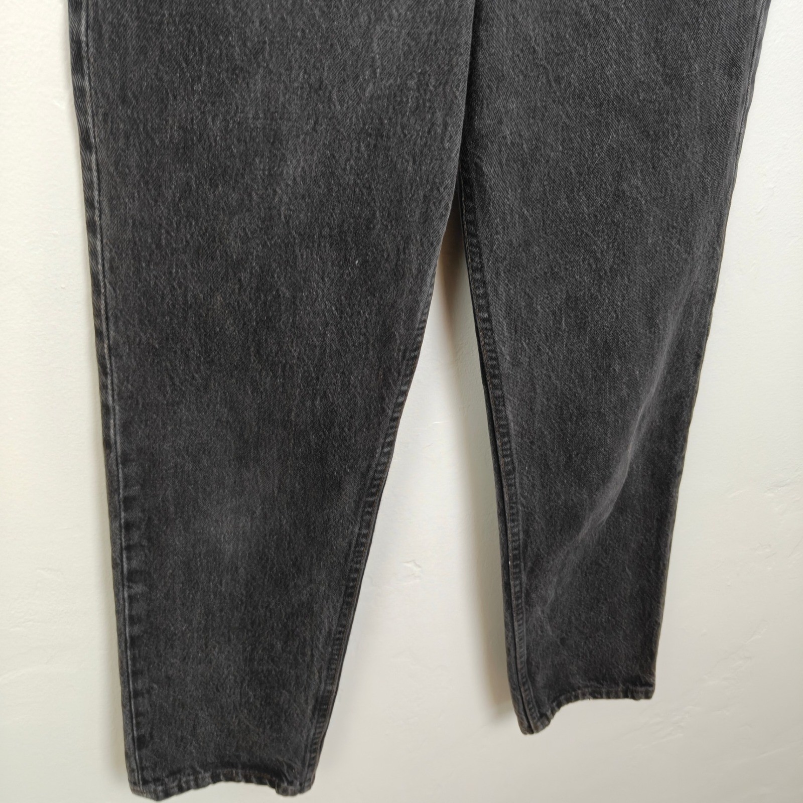Vintage 90s Levis Women 701 Jeans 24 Black High Waisted Straight Leg Made in USA