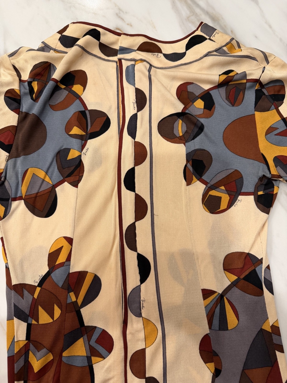 AUTHENTIC VINTAGE EMILIO PUCCI 100% SILK DRESS – SIZE 8 – FLORENCE, ITALY