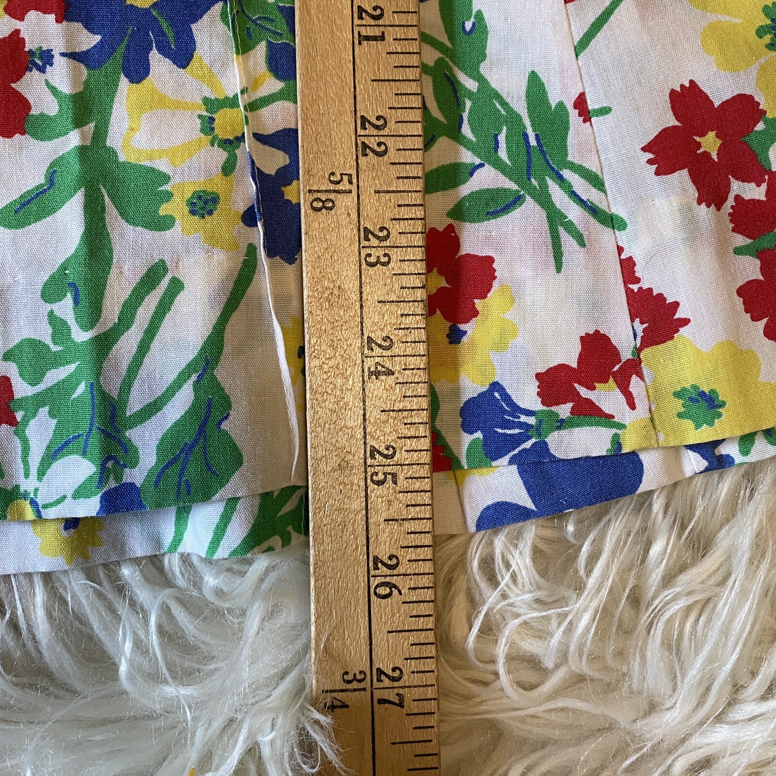 Vintage 70s A Line Floral Flare Belted Skirt Boho Cottagecore Medium 8/10