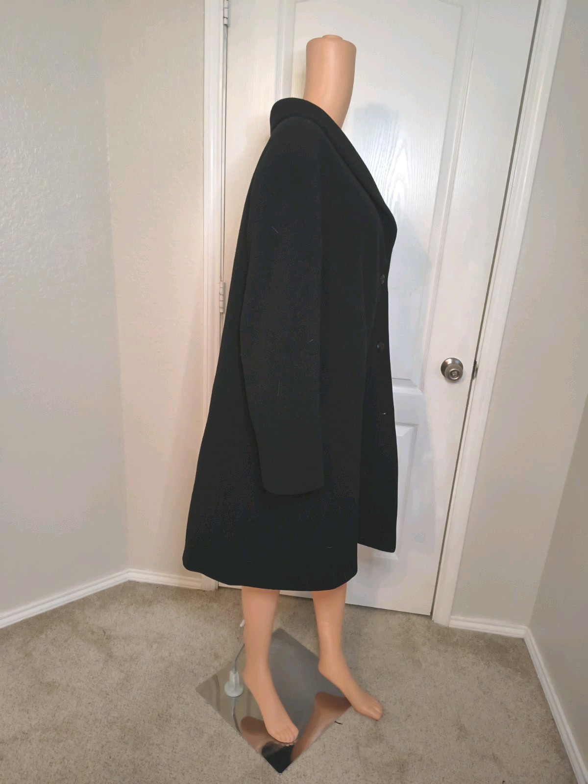 Vintage Wool Women’s XL Coat Long Black – Preston York Old Money Preppy Read-D22