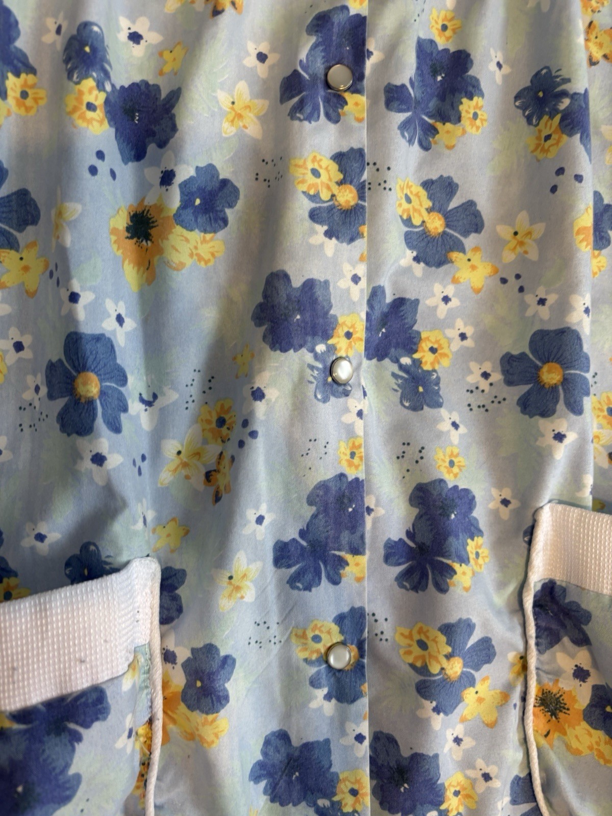 Vintage Casual Nights Floral House Dress /Grannycore Lounge Dress