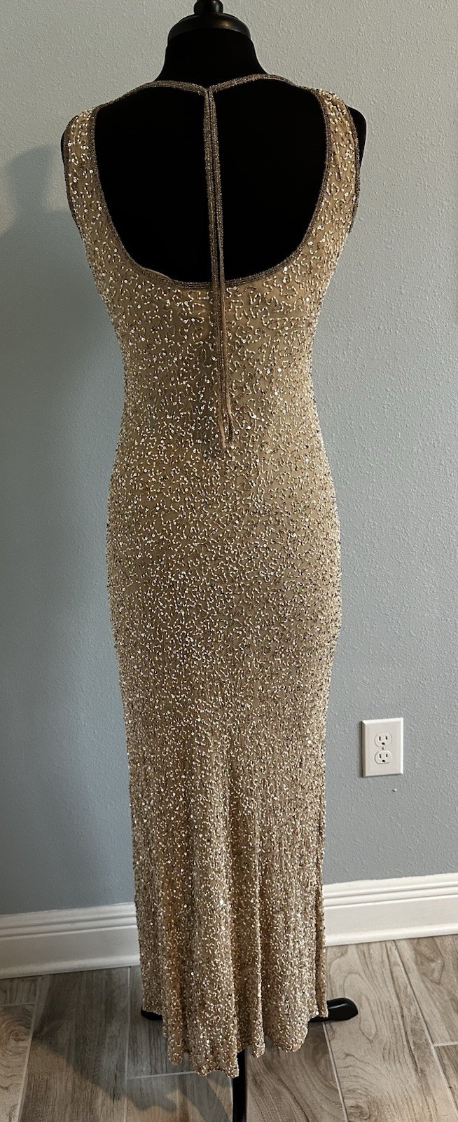 GORGEOUS Vintage Stenay Beaded Gown