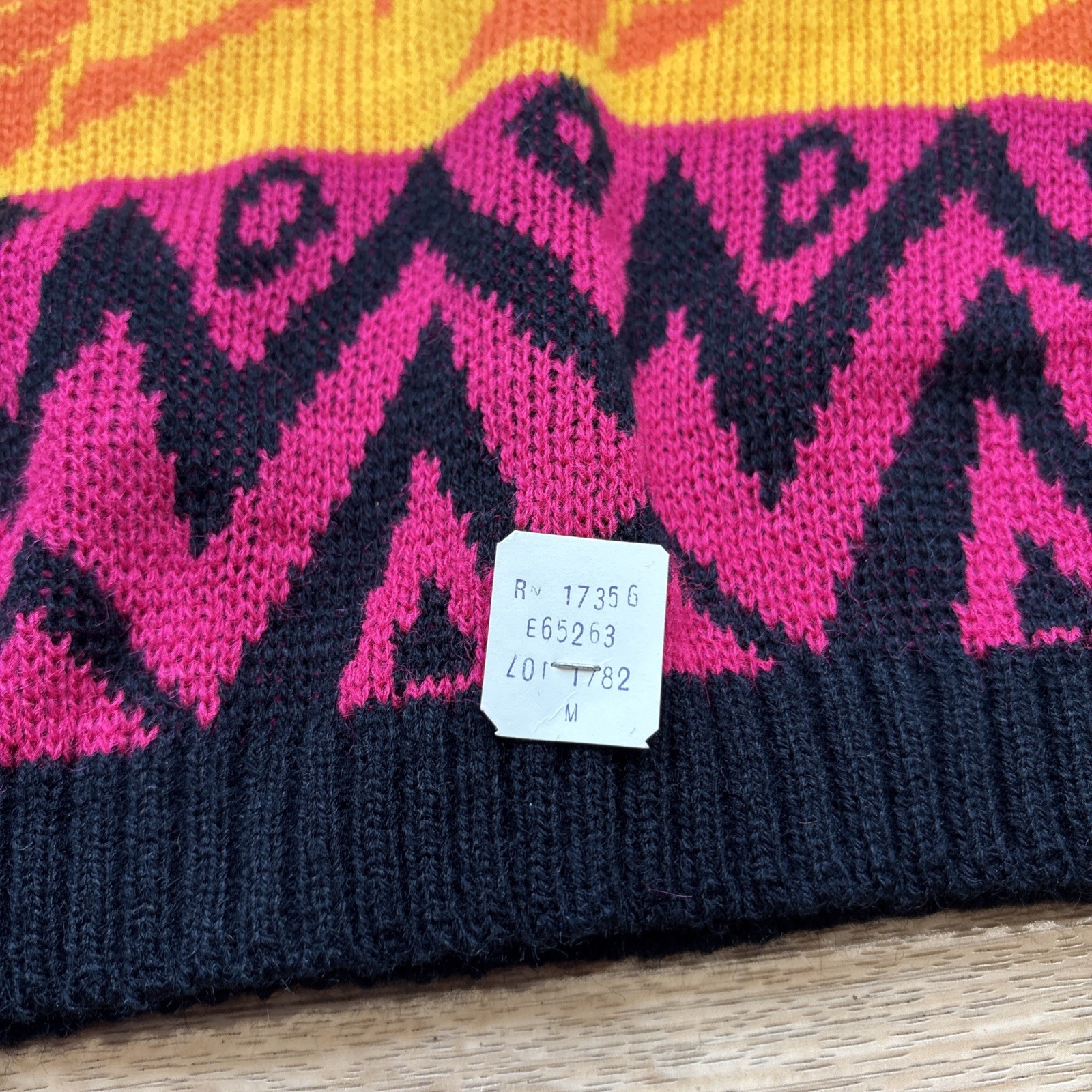 Deadstock Vintage Jet Set Sweaters Neon Knit Pullover Women’s M 80s 90s USA