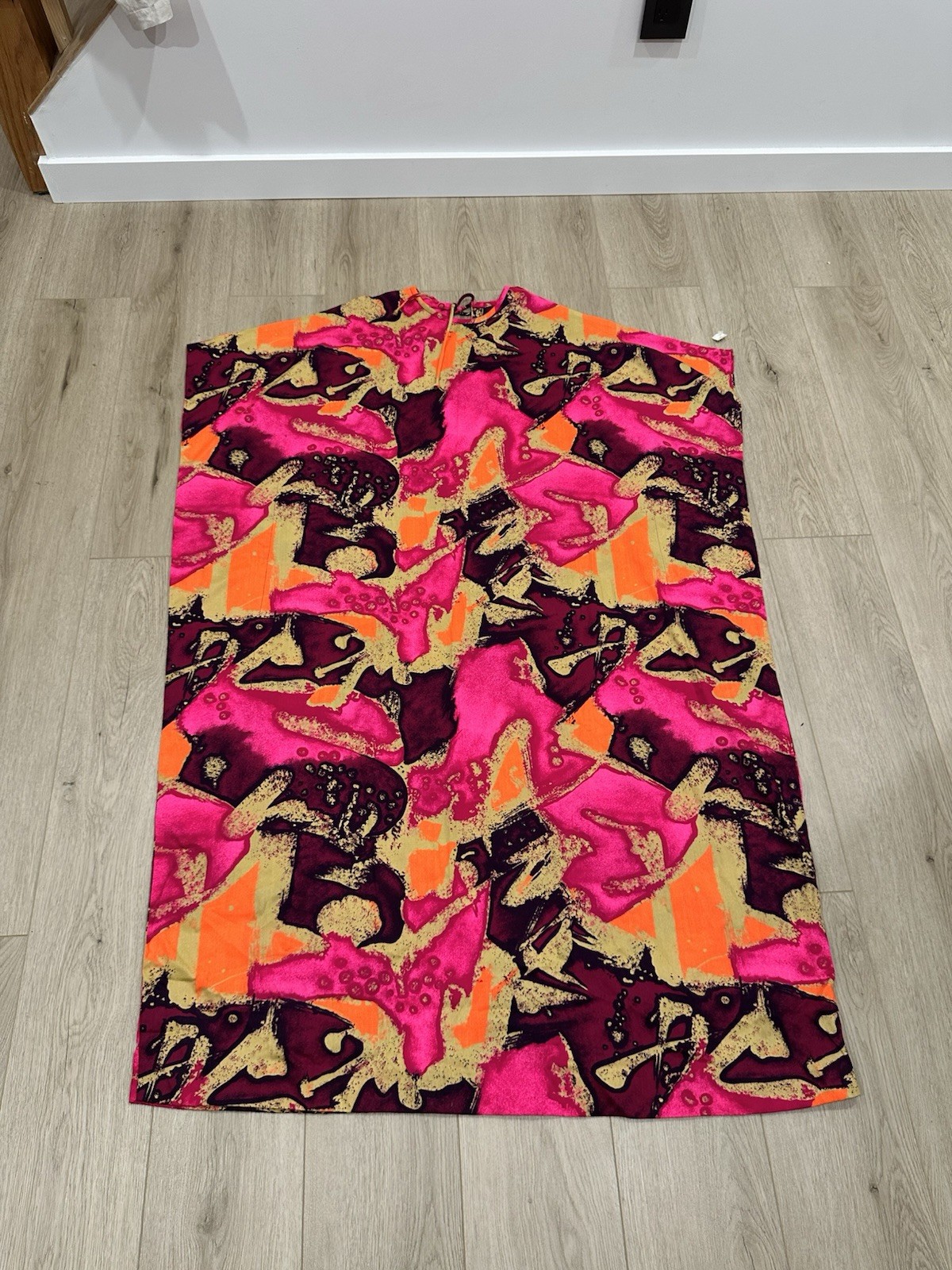 NWT Vintage Made In Hawaii Dress Cape Size Large JCPenney Abstract