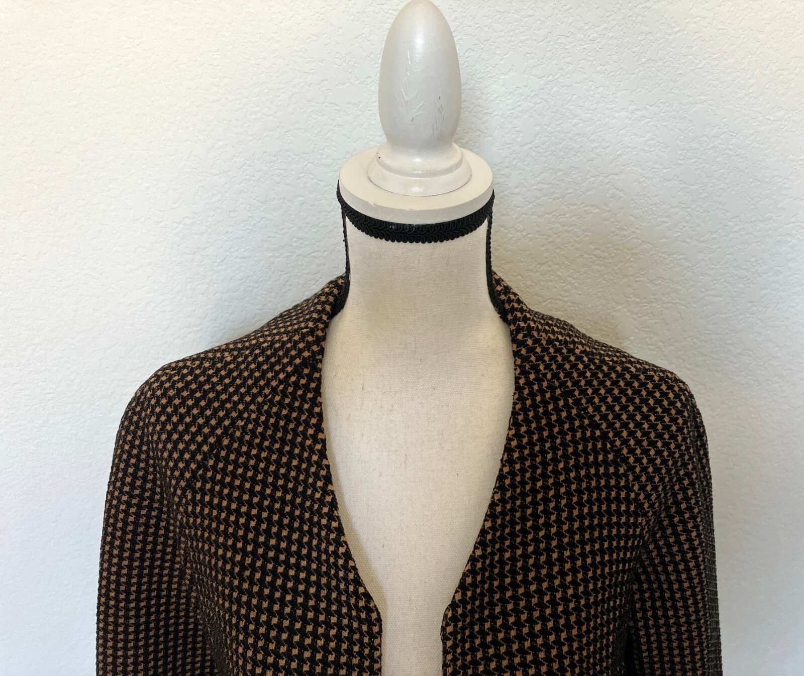 1950s Houndstooth Knit Blazer, 1960s Checkered Jacket