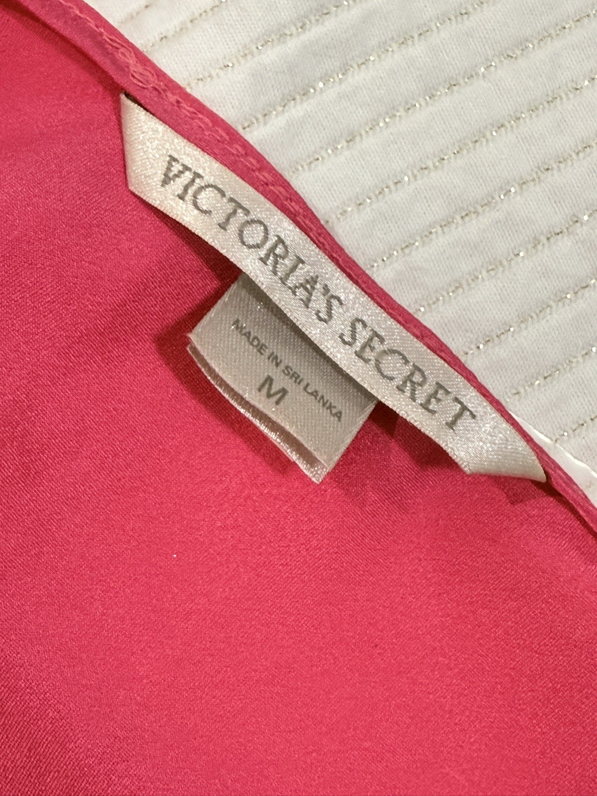 Y2K Victoria’s Secret Satin Slip Dress Pink Lace Chemise M Dainty Fairy