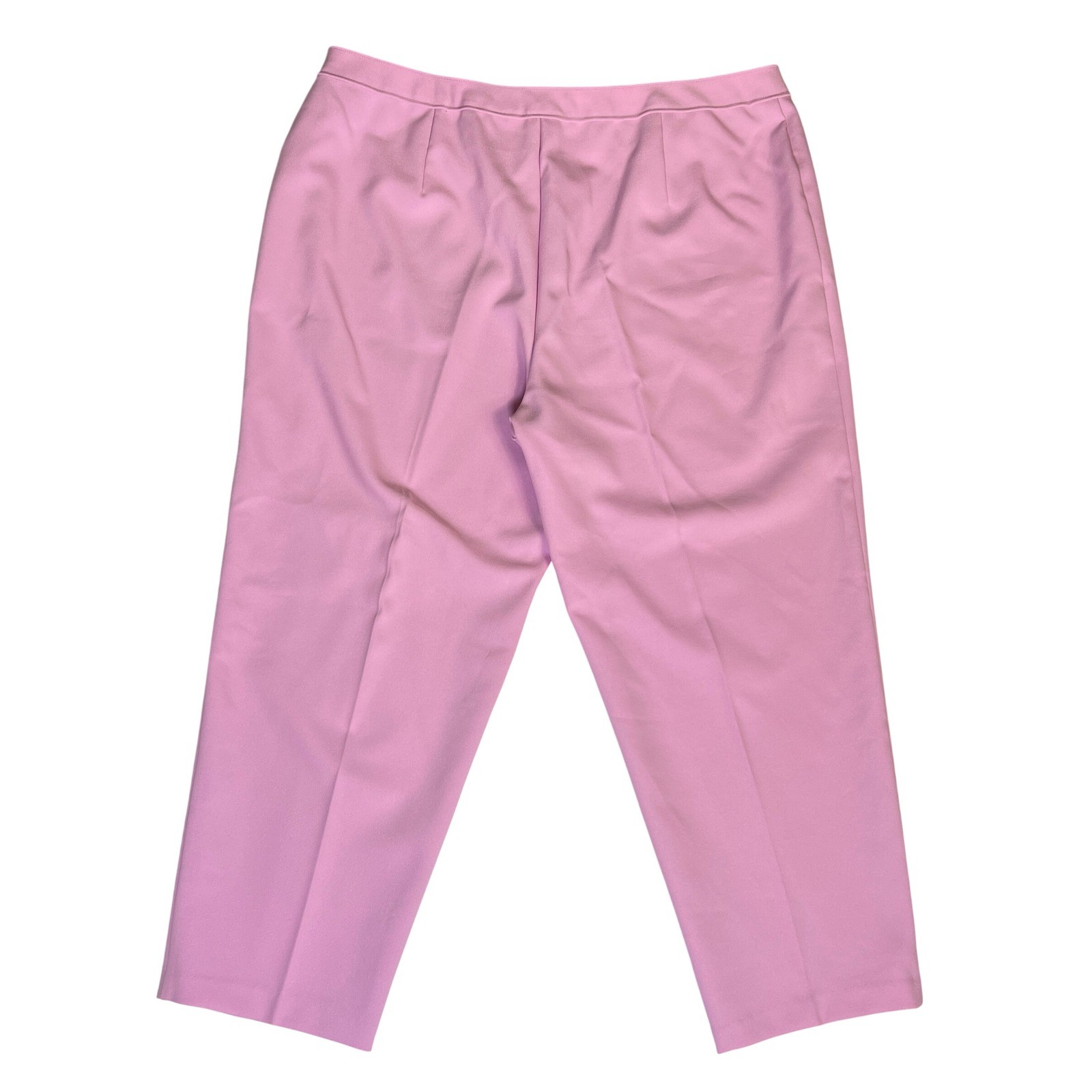 Vintage Bend Over Pink Pull On Pants Plus Size 26WP Straight Leg Textured Knit