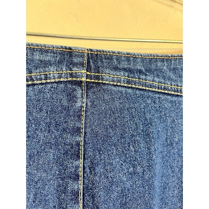Retro Denim Jean Skirt 10 Boho Indie Festival Western Cowgirl Country Concert