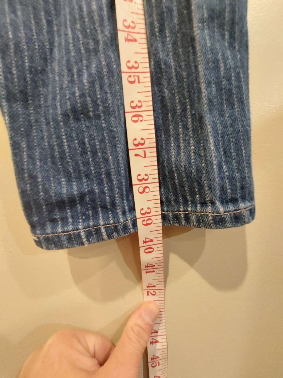 Vintage 70s 80s Riders by Lee Womens Blue Jeans – Pin Striped – Size 0-2 – Rare