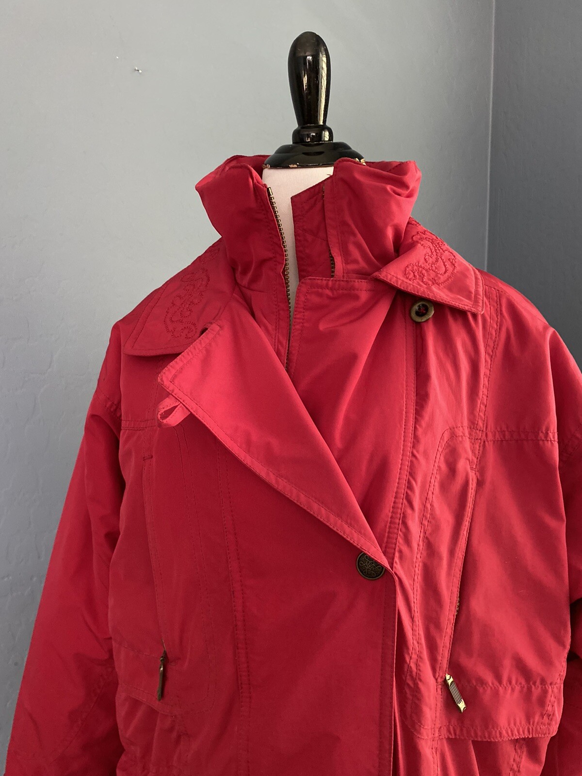Nordica Coat 10 Vintage Snowboard Ski Jacket Fuchsia Parka Classics 80s 90s M/L