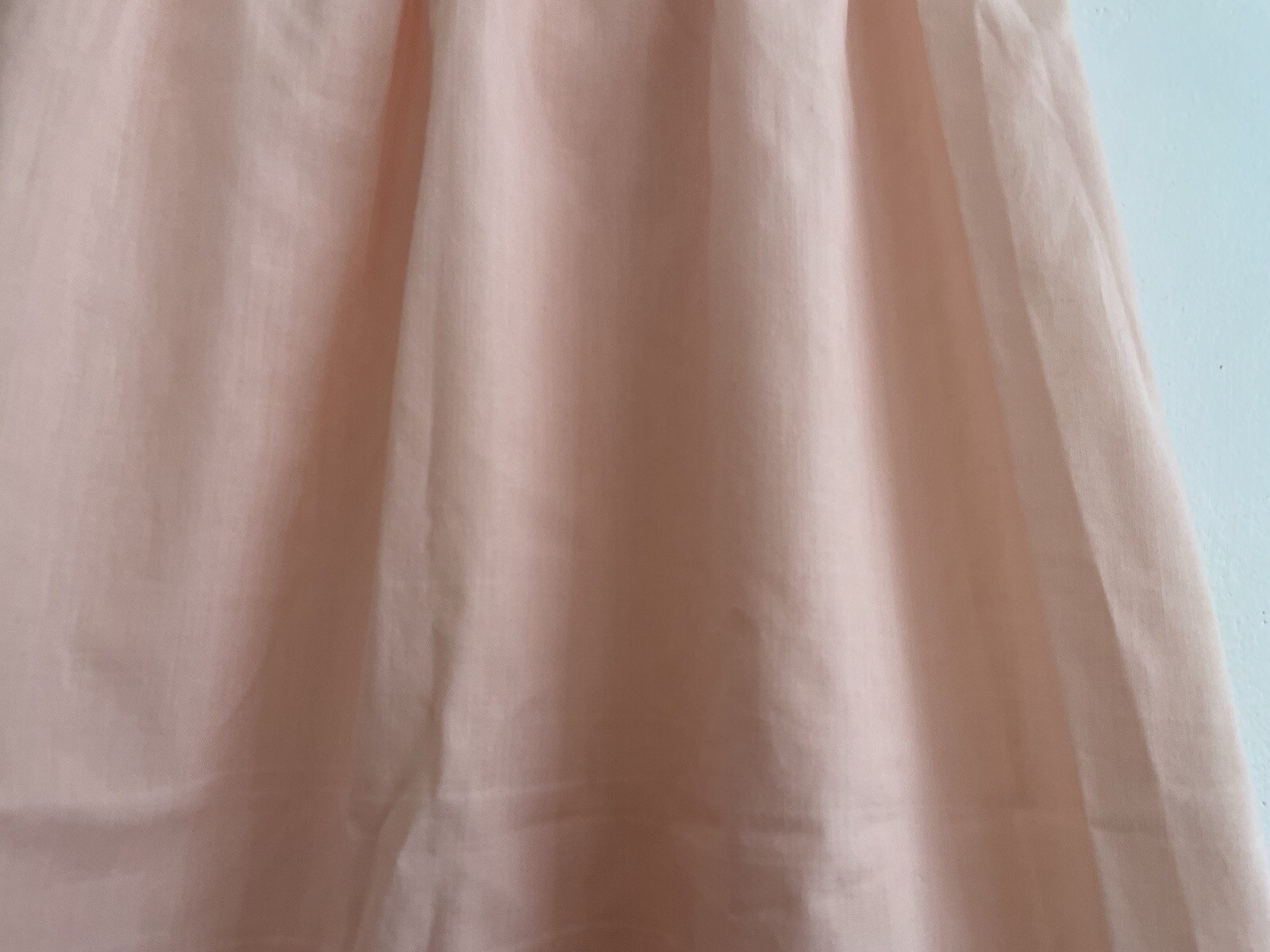 Vintage VASSARETTE Pink 26” Slip With Lace Size Small 65% Polyester 35% Cotton