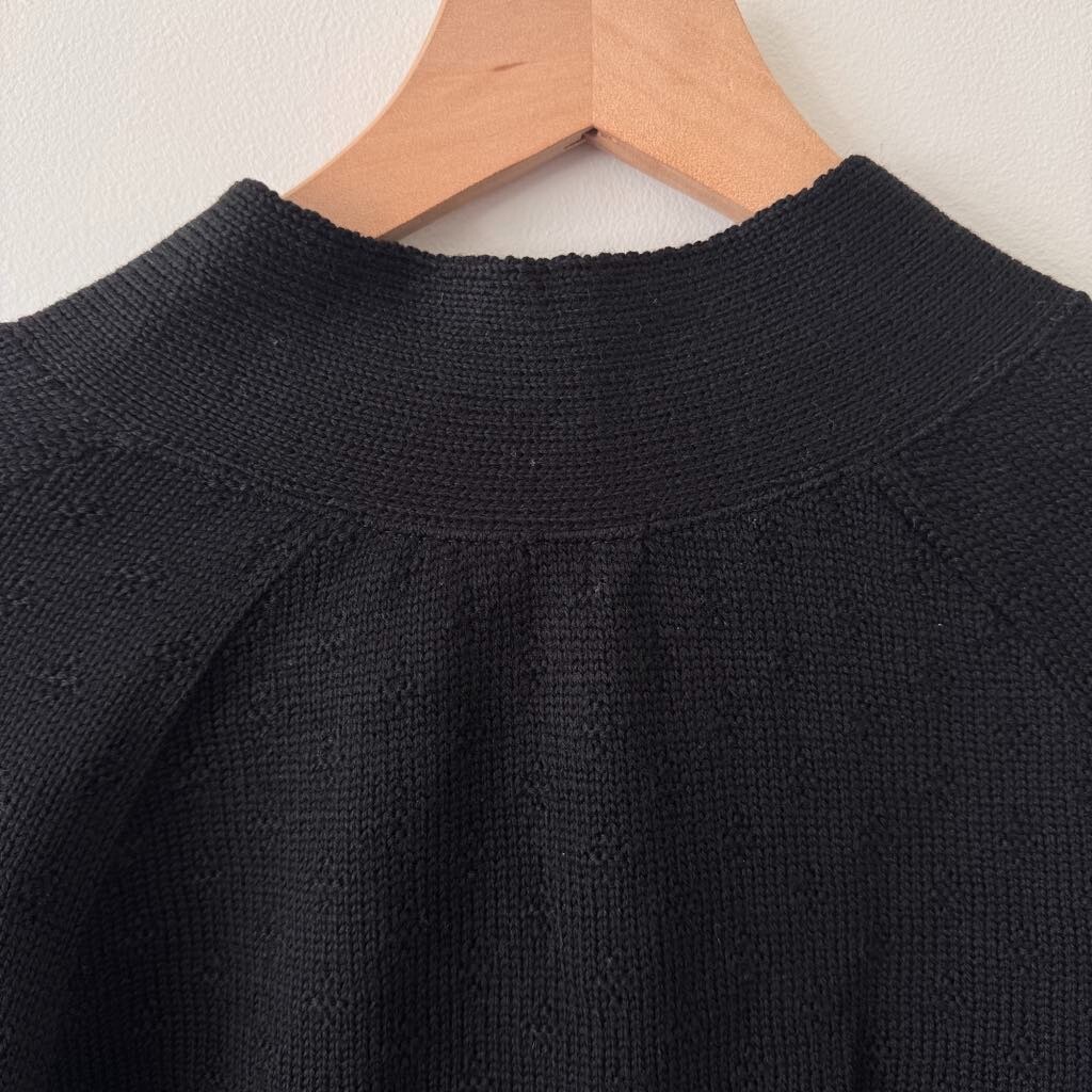 VINTAGE California Sportswear Snyderknit Dress – Womens Sz 4-6 – Black – 1940s
