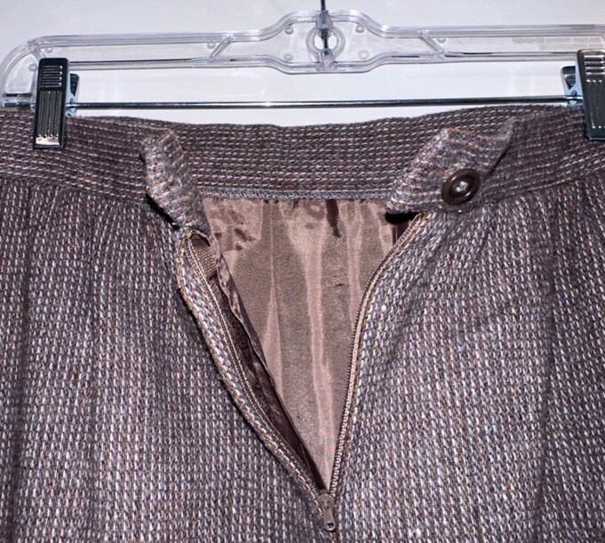 Grand Tier Vintage 80s 90s Tweed Pencil Skirt Size 12 Minimalist Office Siren