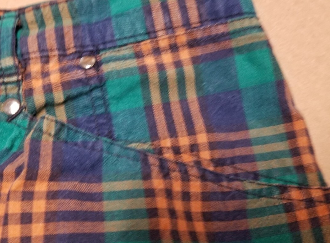 RARE Vtg 80s FIORUCCI Plaid Pants US 30-31 Punk Designer Italy Retro Grunge 70s