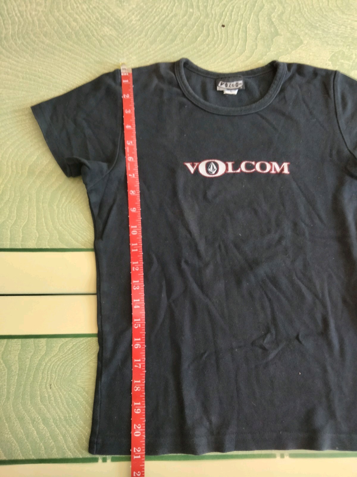 Vintage 90s Volcom T-Shirt Womens Large Made USA Skater Babydoll
