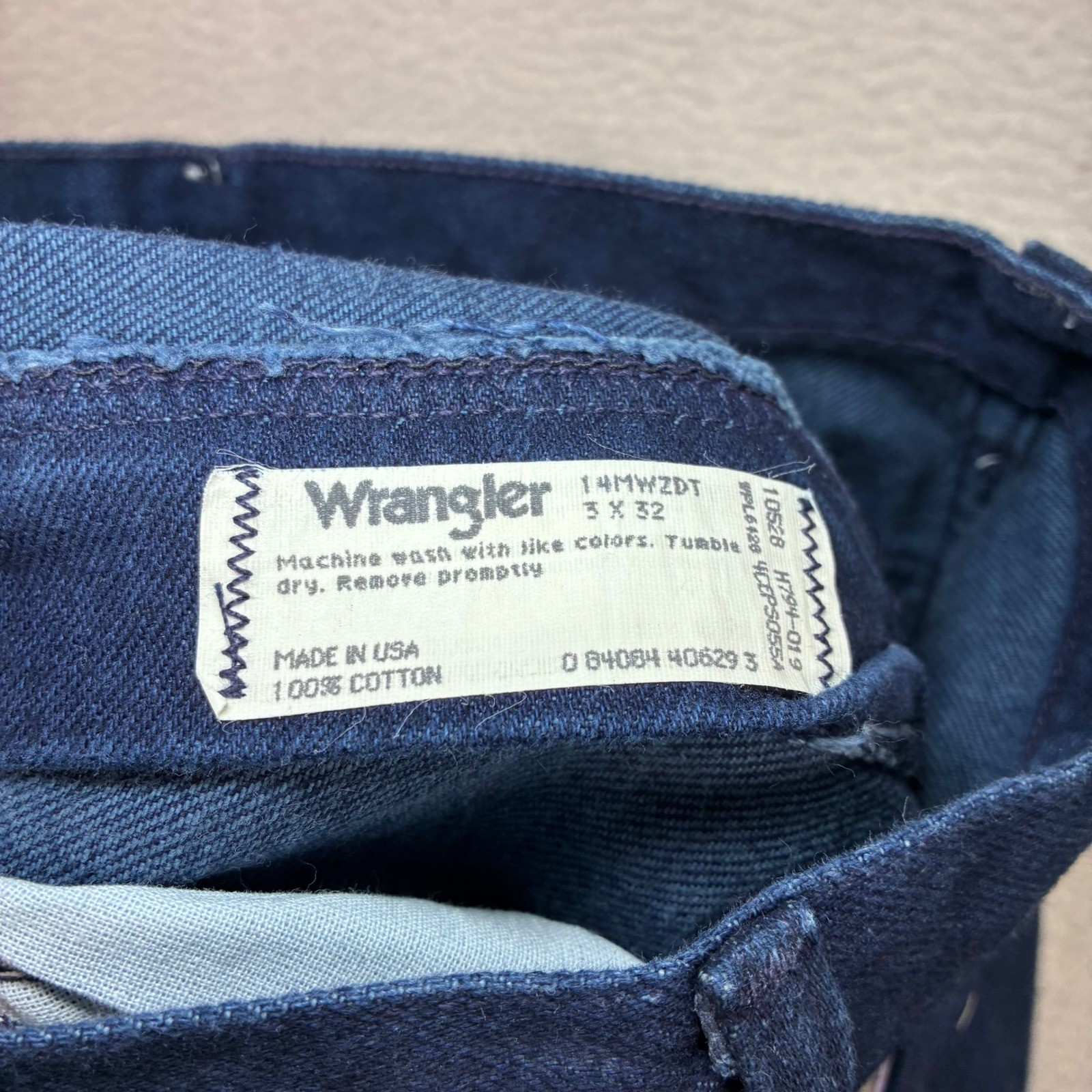 Vintage Wrangler Cowboy Cut 14MWZ Tapered Jean Women 3×32 Blue High Rise USA NWT