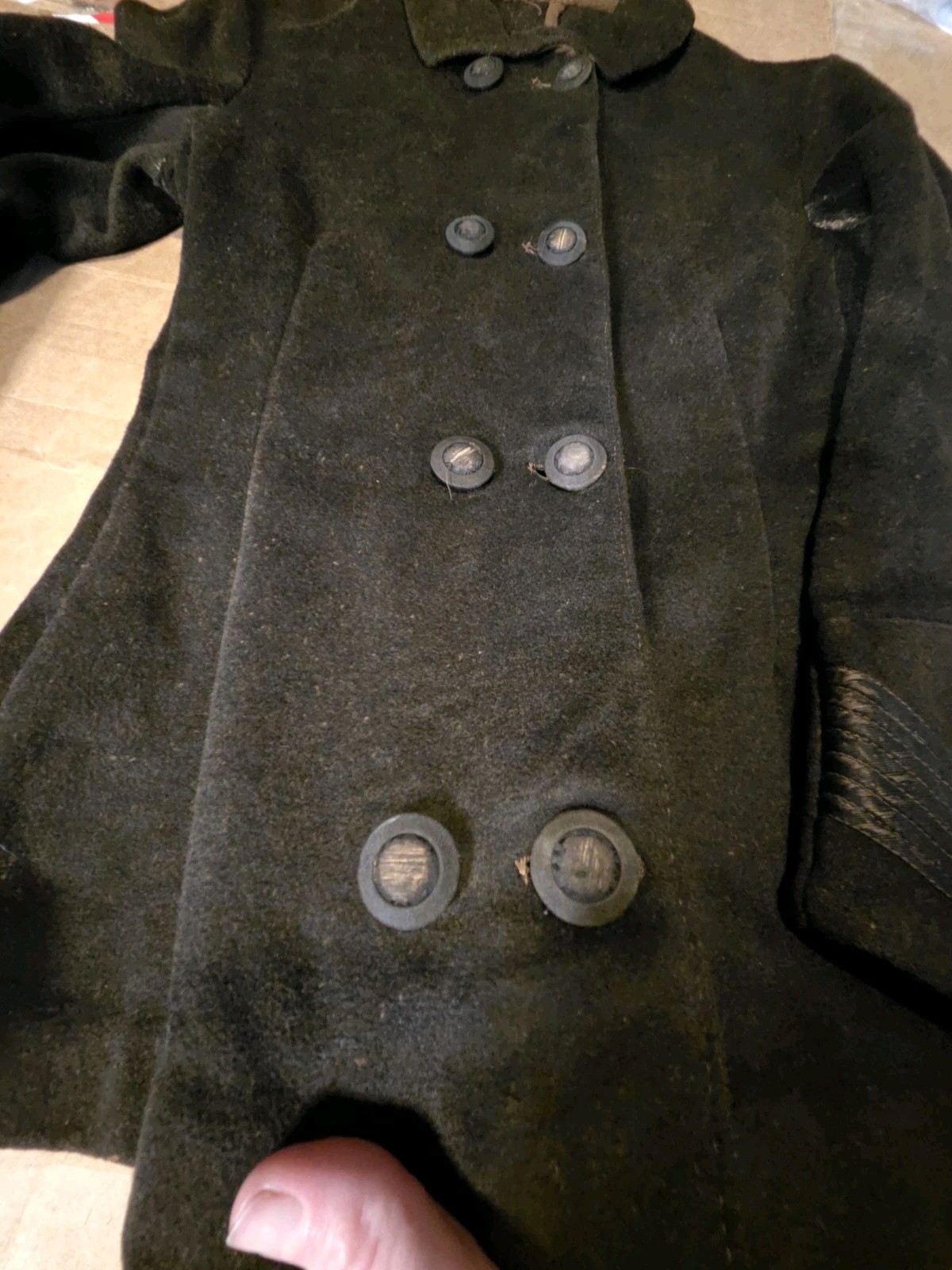 Antique Victorian Woman’s Military Style Overcoat w/ Oringal Buttons