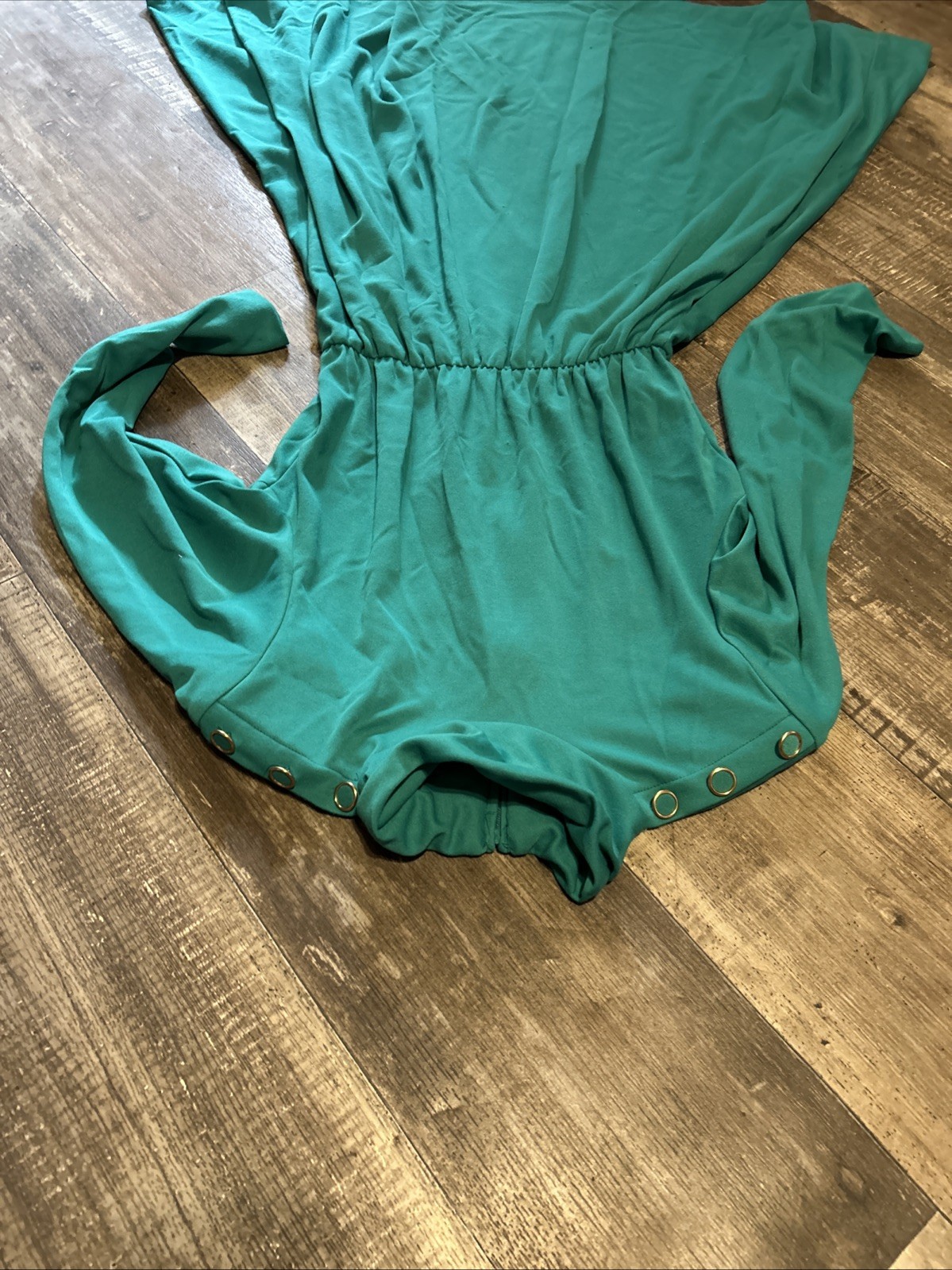 Vintage Impromptu Teal/Turquoise High Neck Dress Size 10 Missy