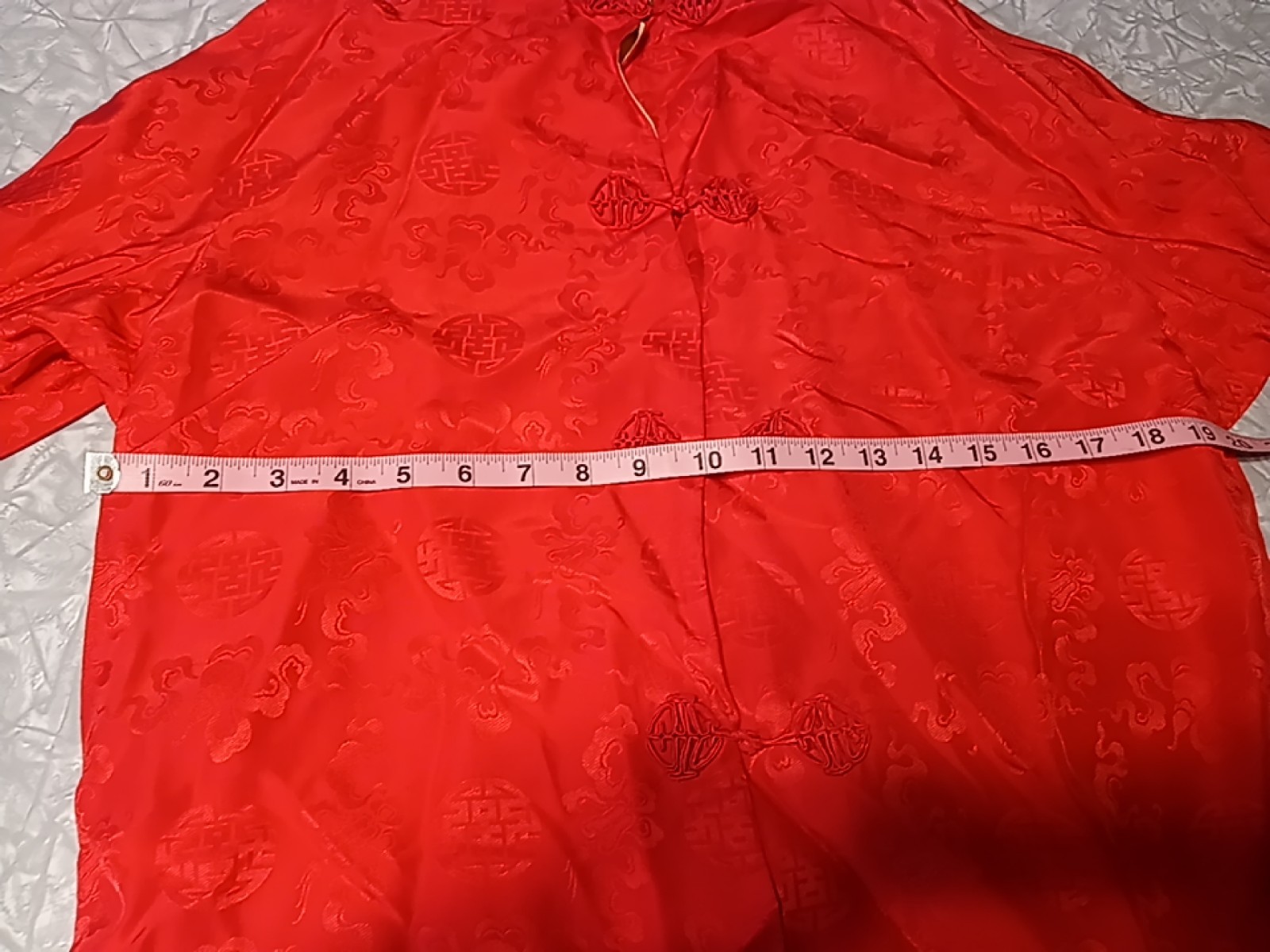 Vintage 60s/70s Chinese Silk Tunic Jacket Blouse And Pants Size 16
