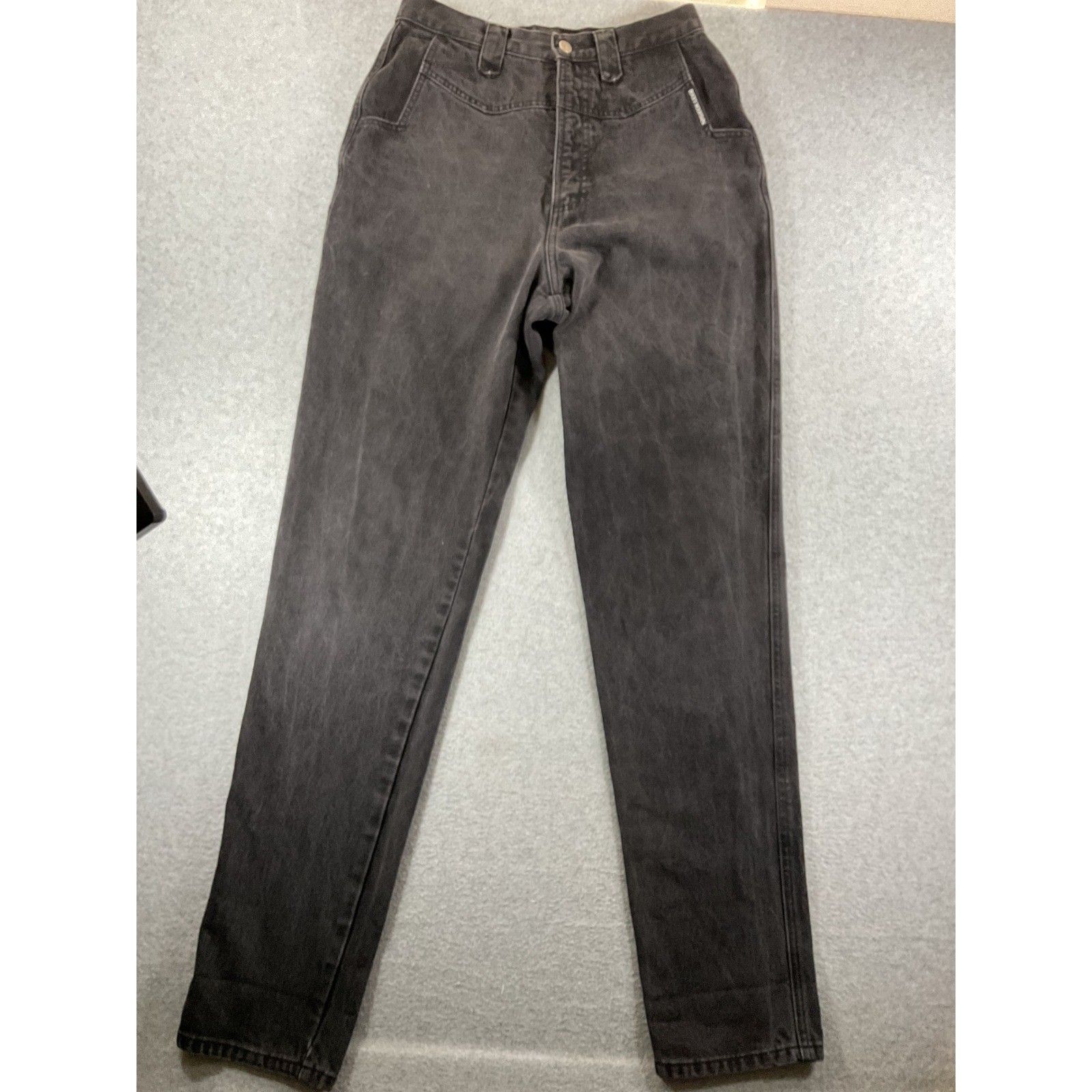 Vintage Rocky Mountain Black Western High Waisted Tapered 13/14 1269