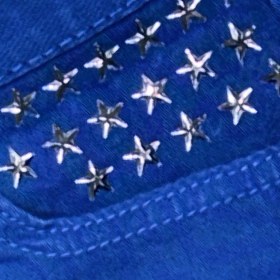 LEI Vintage Denim Shorts Low Rise Cuffed | Red White Blue | Independence Day