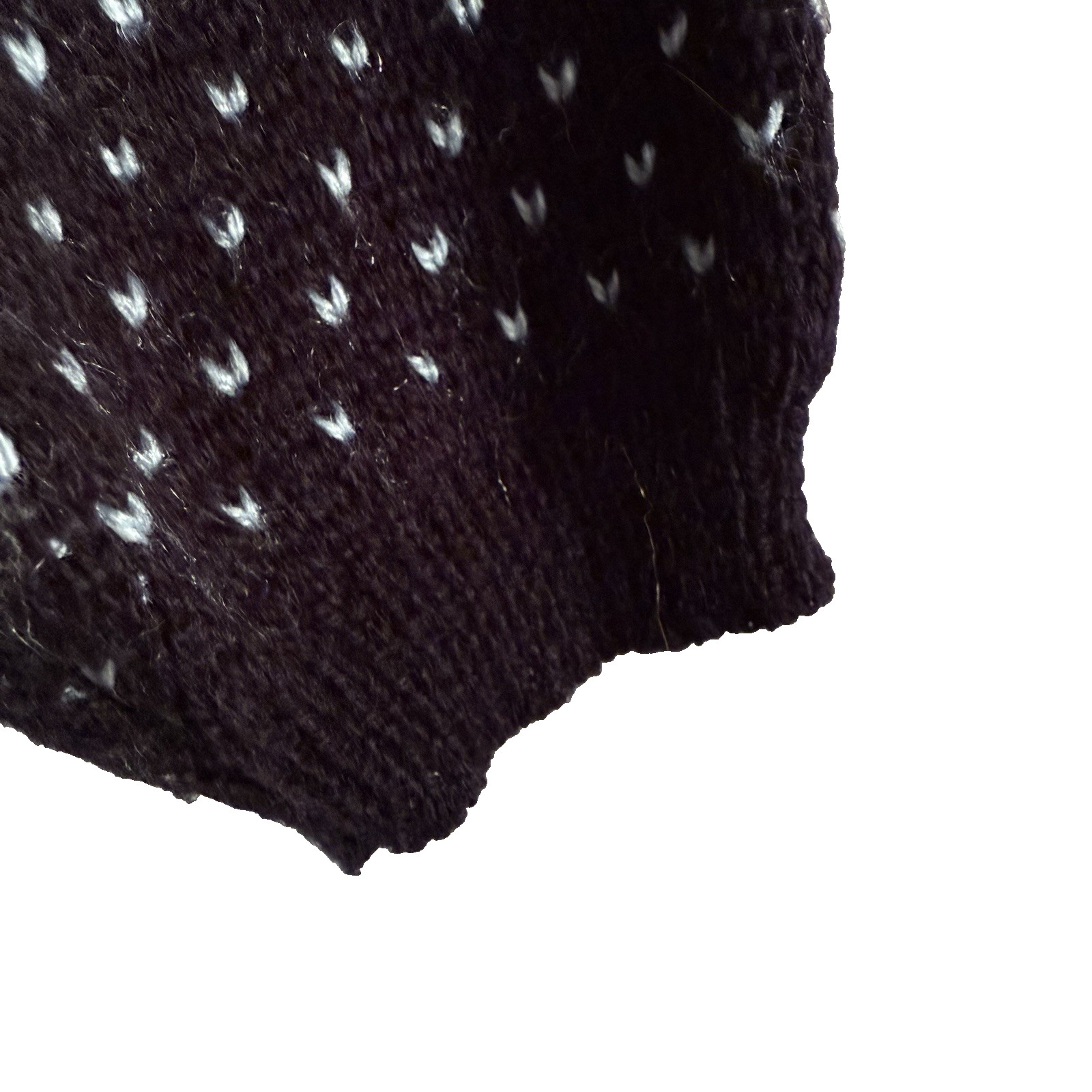 Vintage 1980’s Spettro Acrylic Knit Alpine Nordic Ski Black Blue Sweater, Medium