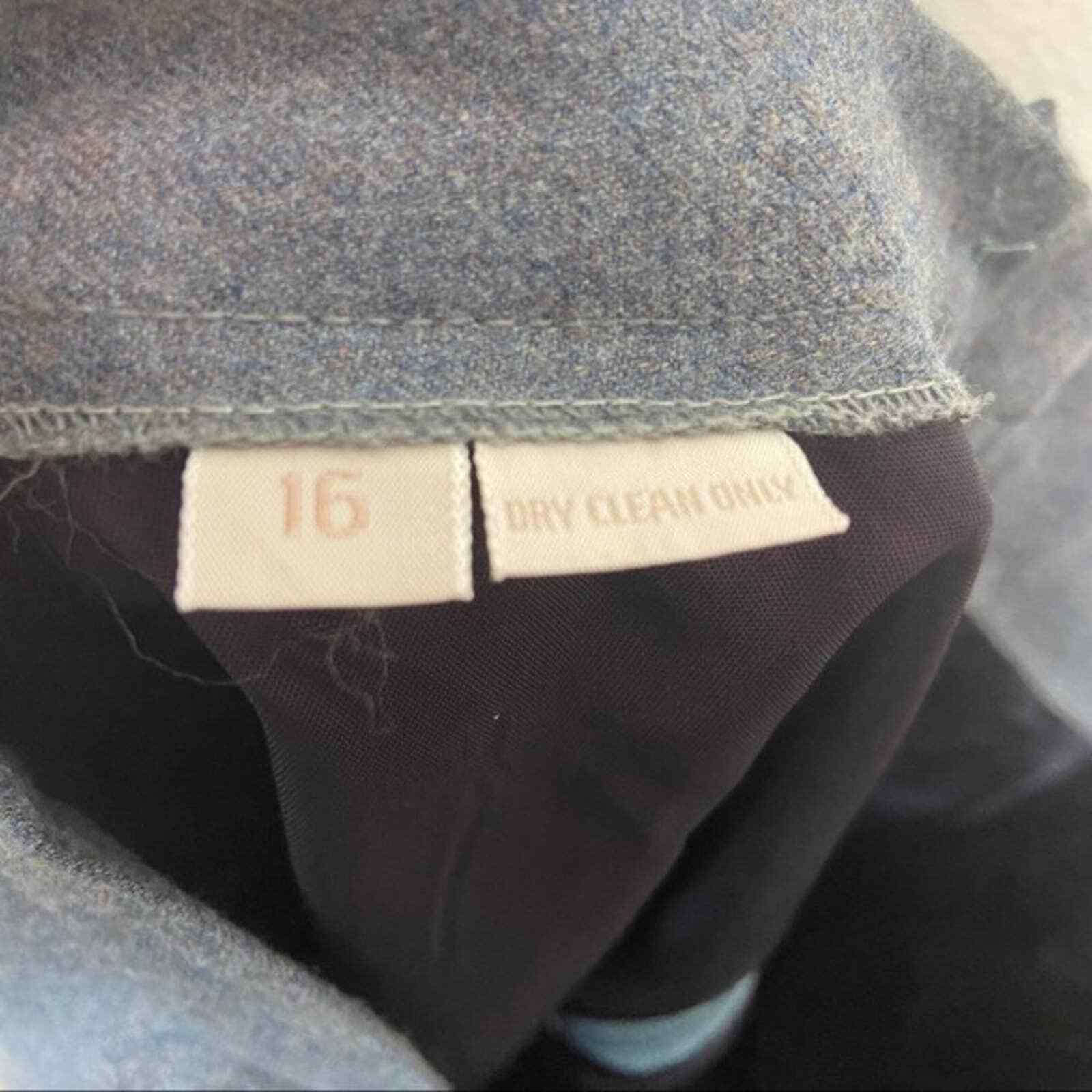 Front Pleat Pencil Skirt Women’s Size M L Gray Lined Wool Librarian Chic Vintage