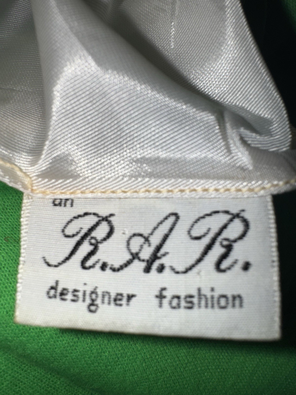 Vintage 60s R&L Green Mod Dress Matching Coat Set Womens 10 Go Go Jackie O