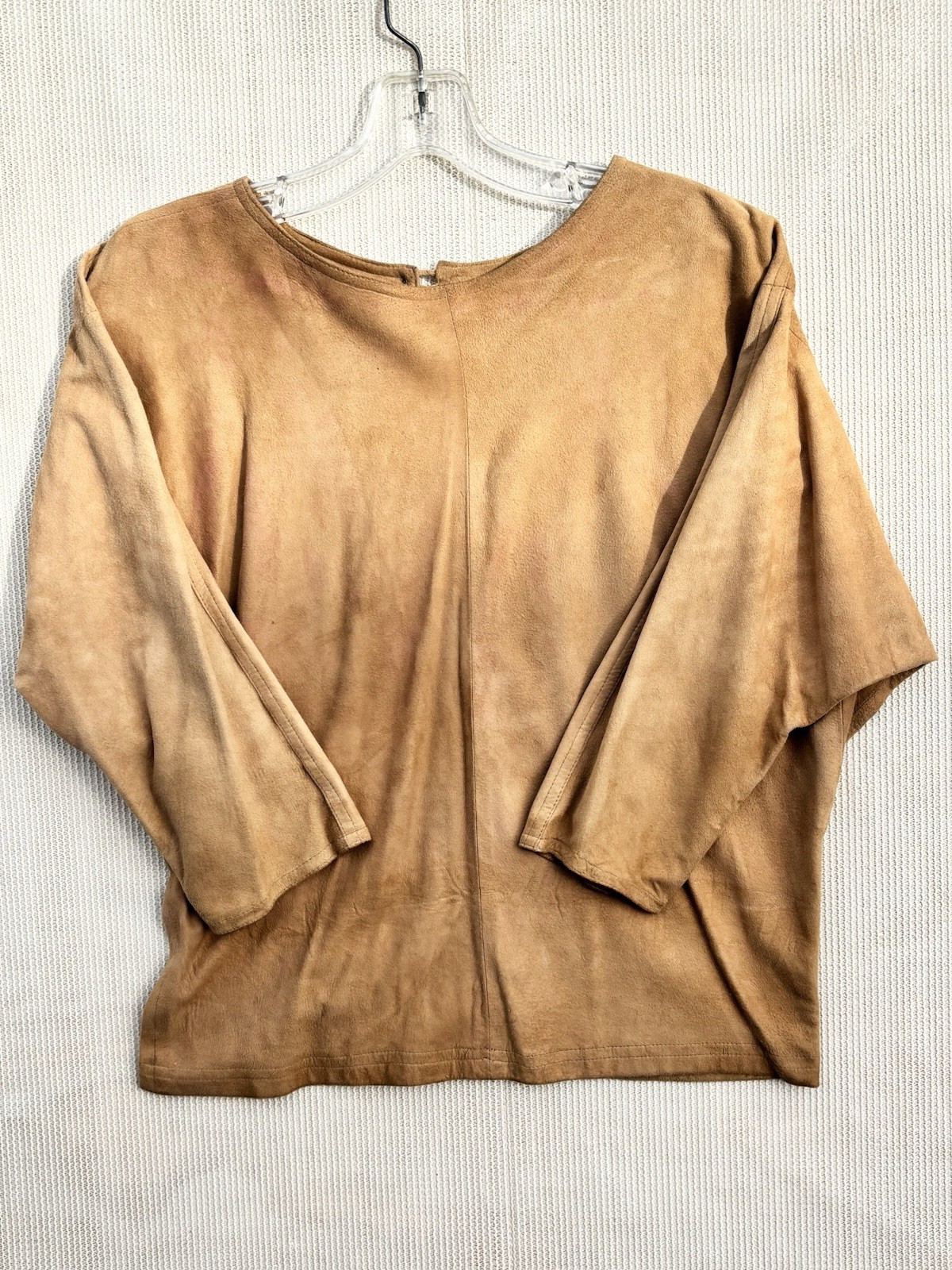 Vintage 100% Lamb Suede Shirt Size Small Need Cleaning See Pictures