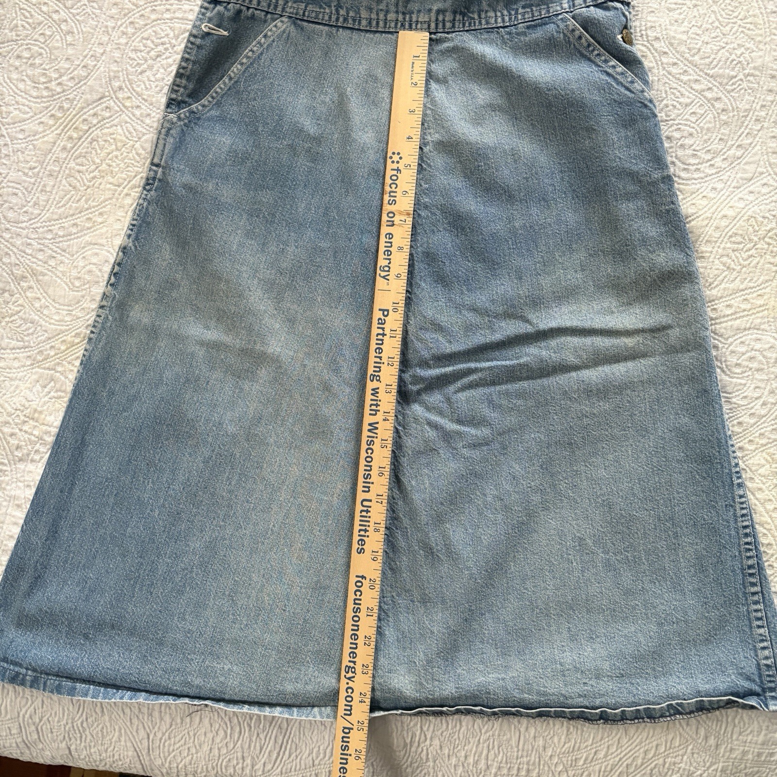 Vintage Oshkosh B’Gosh Women’s Denim Overall Dress Size 11, Made in USA