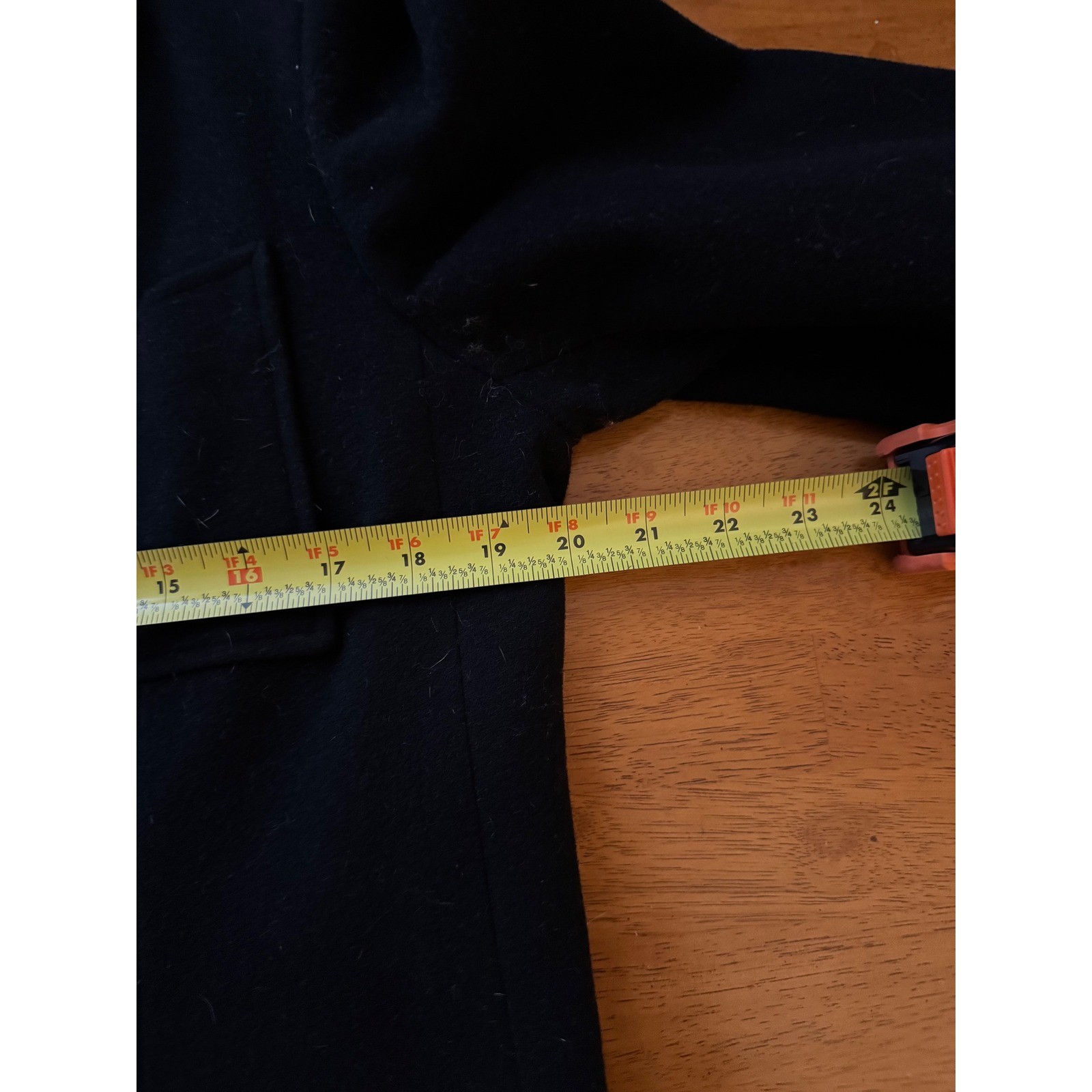 Harve Benard by Benard Holtzman Women’s Black Wool Longline Blazer Jacket Sz S