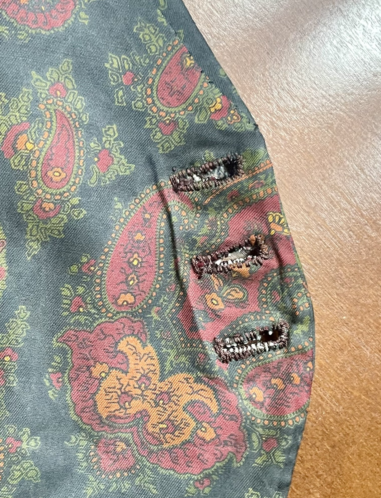 Holliday and Brown-Vintage Silk Paisley Vest-Coach & Horses Yard-Saville Row