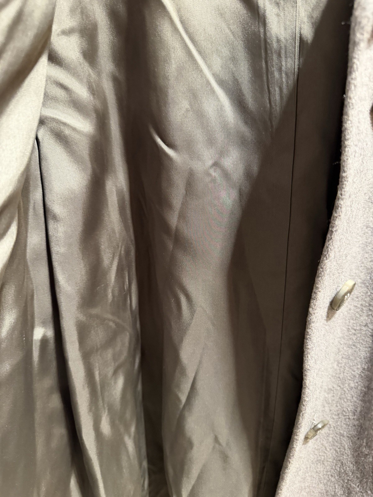 Vintage Wellington Fashions Women’s Wool Coat Gray Made in USA Overcoat