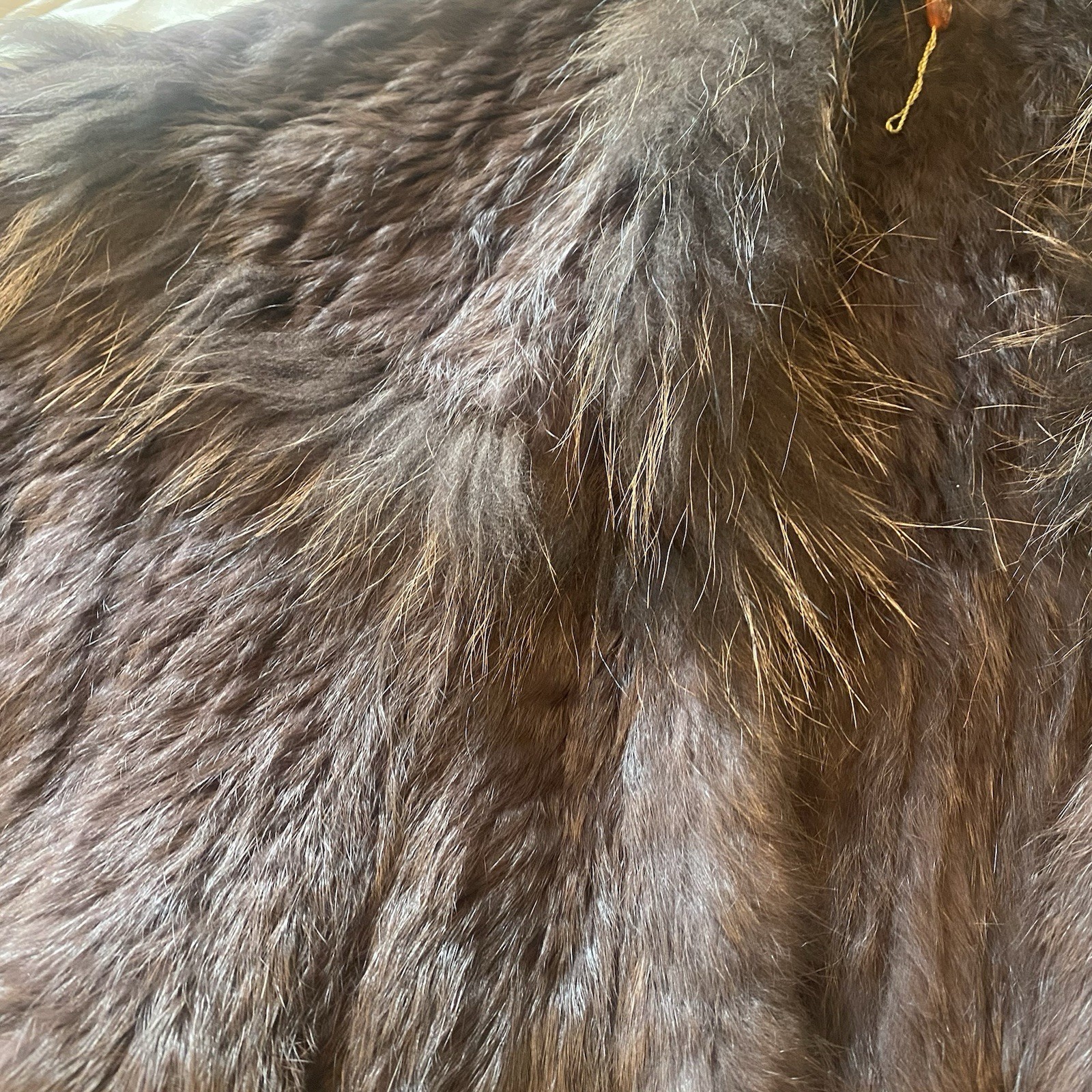 Vintage Italian Fur Cape Shawl Stole Wrap Cape (ONE SIZE) Rabbit Raccoon Italy