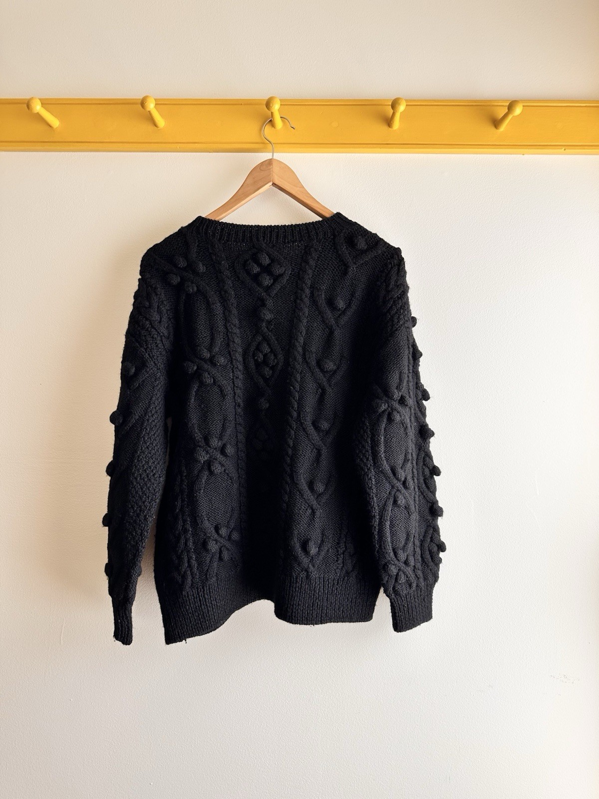 ISSEY MIYAKE I.S. Sport vintage stars, moon, planet 3D popcorn crewneck sweater