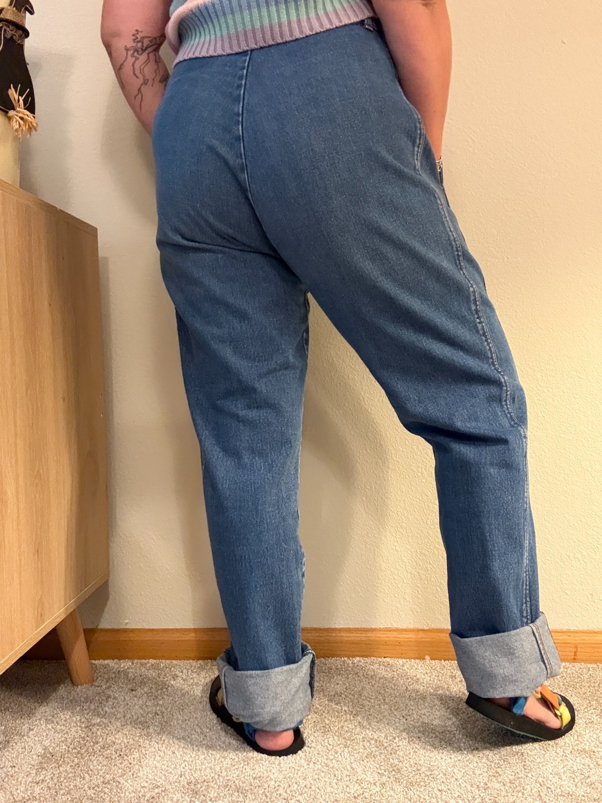 Vintage 80s Reef II High Rise Tapered Mom Jeans 14 32/33