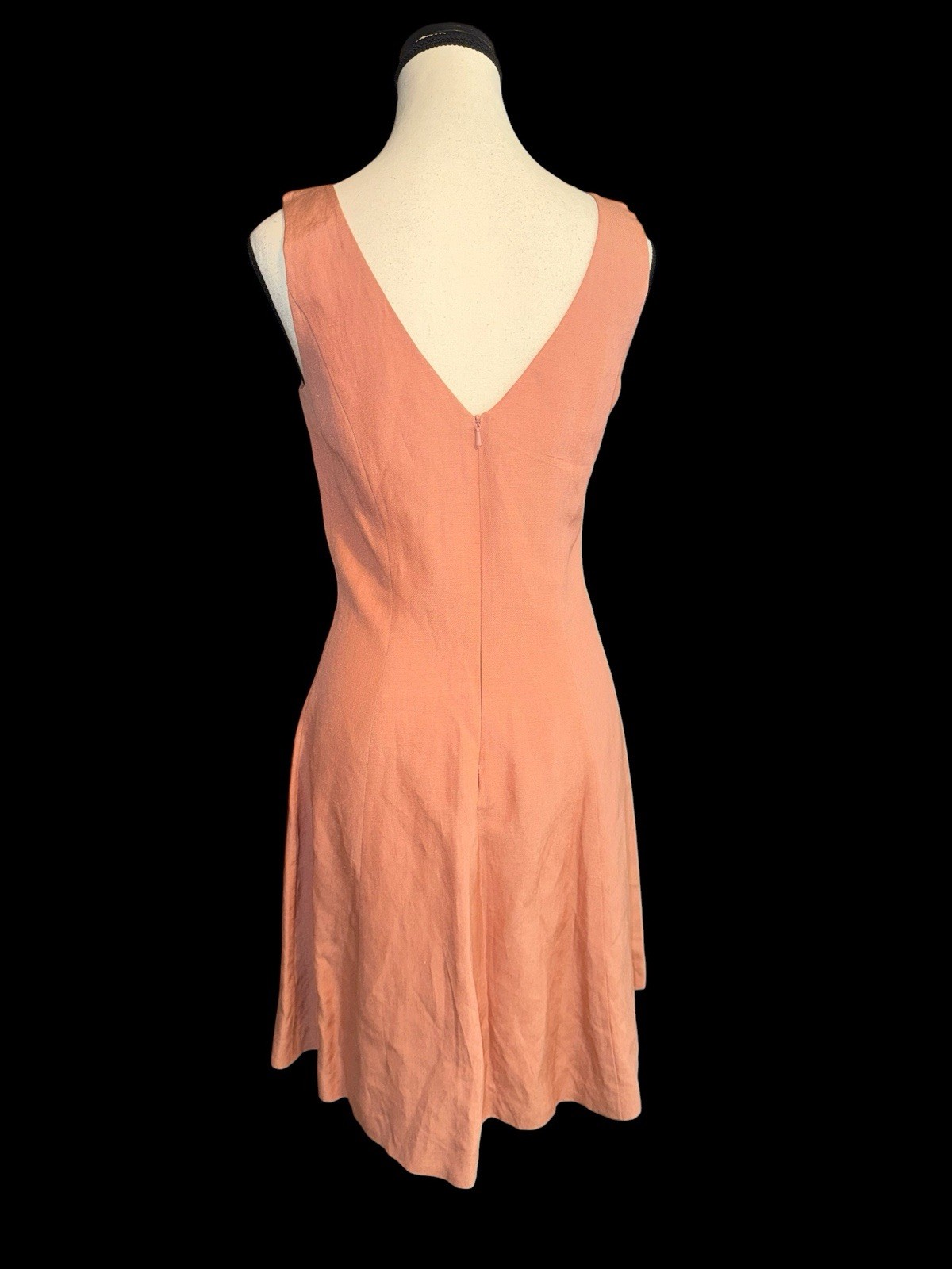 1990’s Laura Ashley Dress Jacket Suit Silk Linen Blend Rose Pink Sz 6