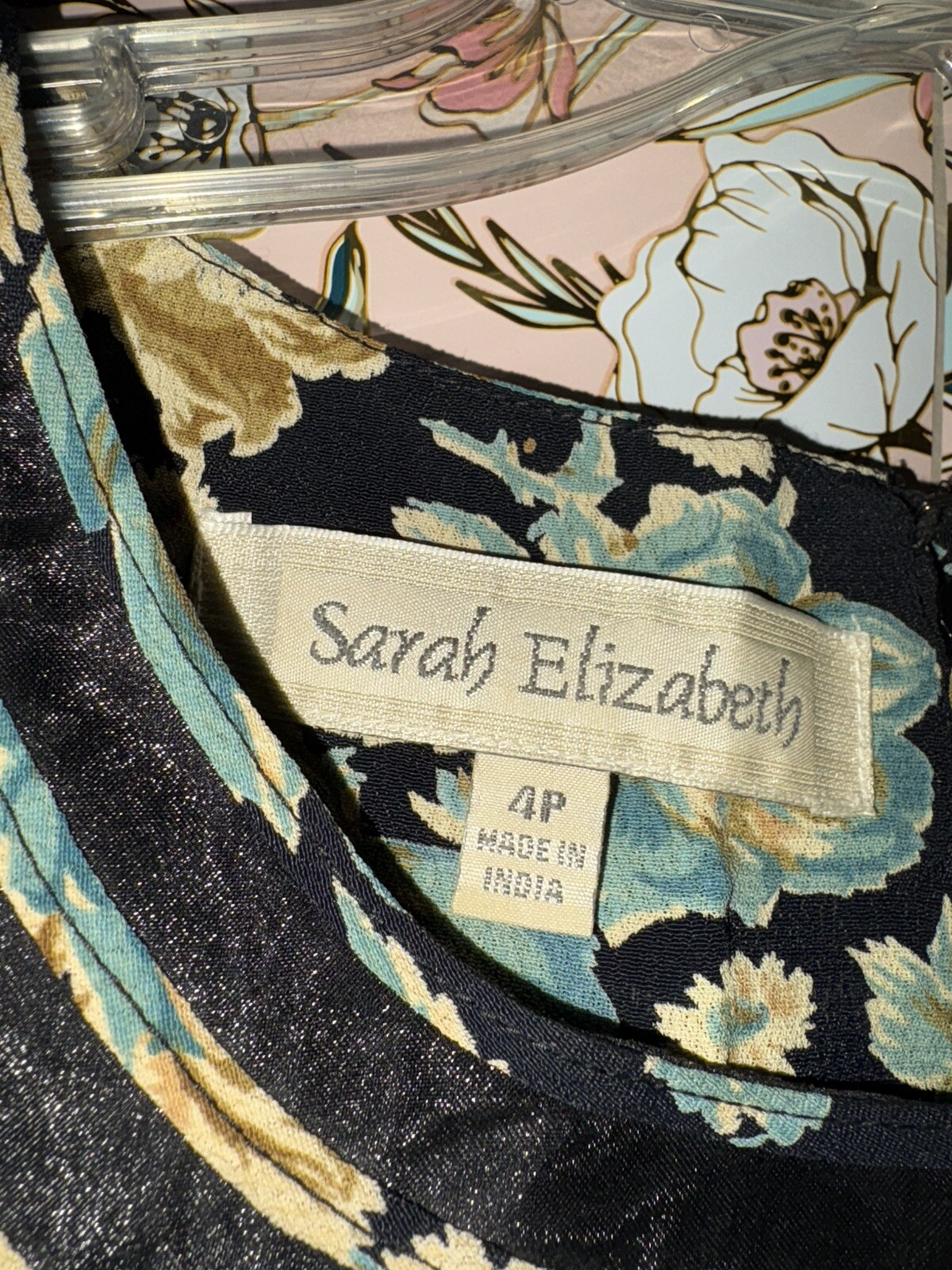 Vintage Floral Cottagecore Sarah Elizabeth Dress| Size 4 Petite