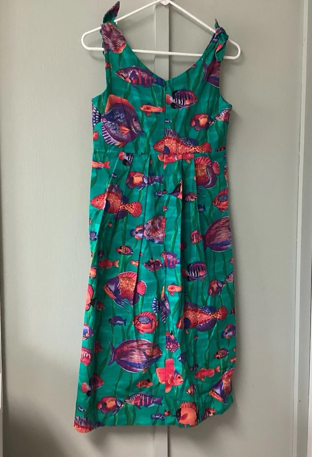 90’s Pretty Woman Size Small Collection Made In USA Underwater Fish Print Dress