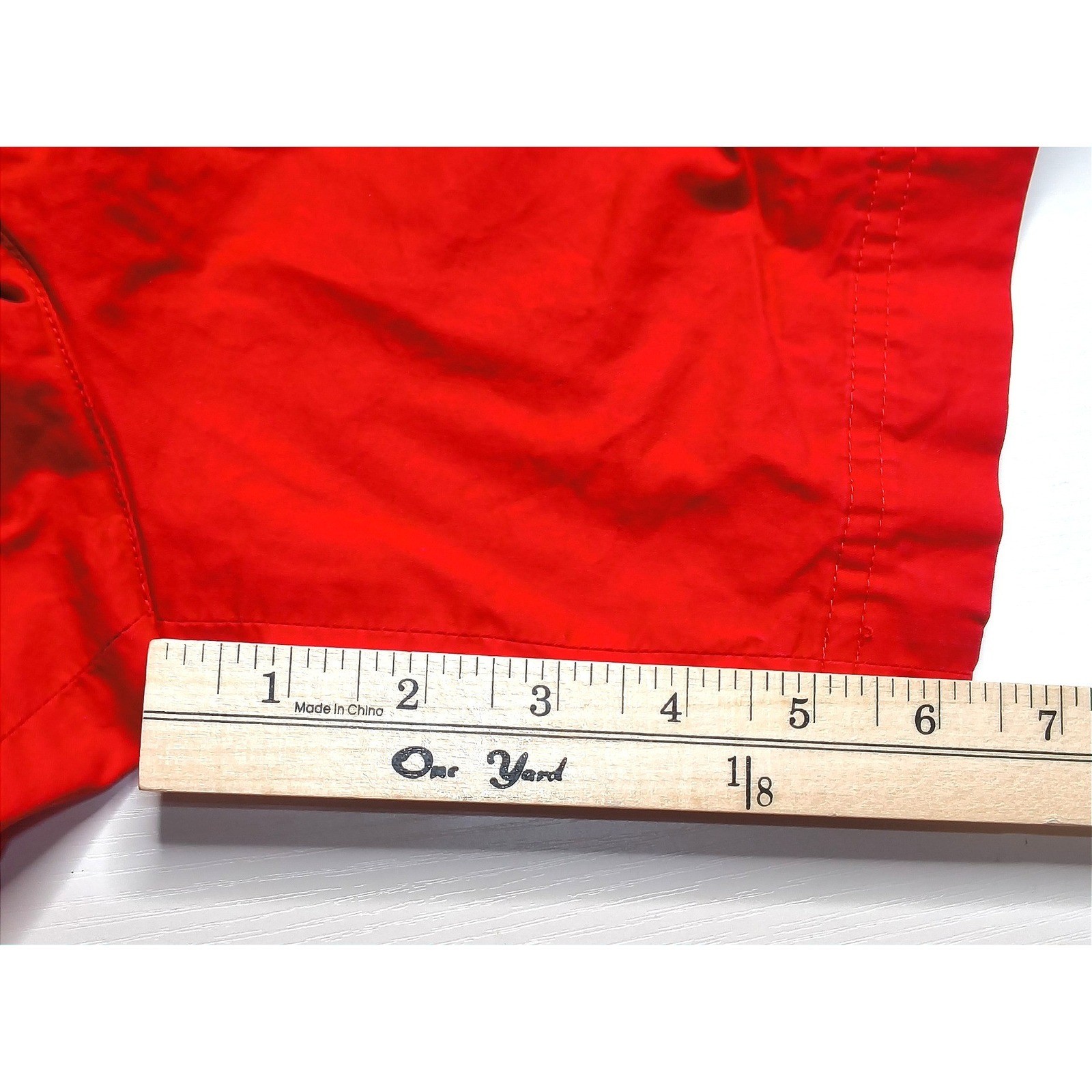 Nautical Vintage Mondi Sports Shorts Women 8? Waist Red High Waisted Pleats Gold