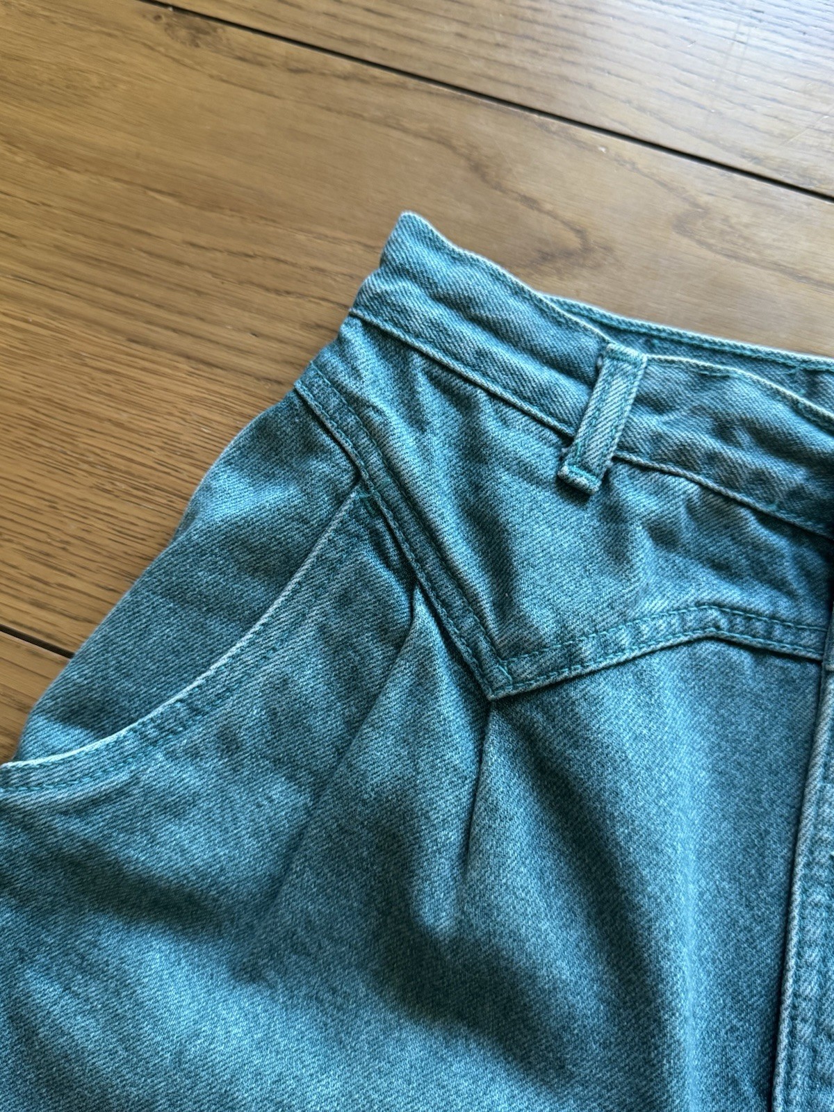 Rocky Mountain Jeans Teal Bareback Women 9/10 Vintage Mom Jeans Western Cowgirl