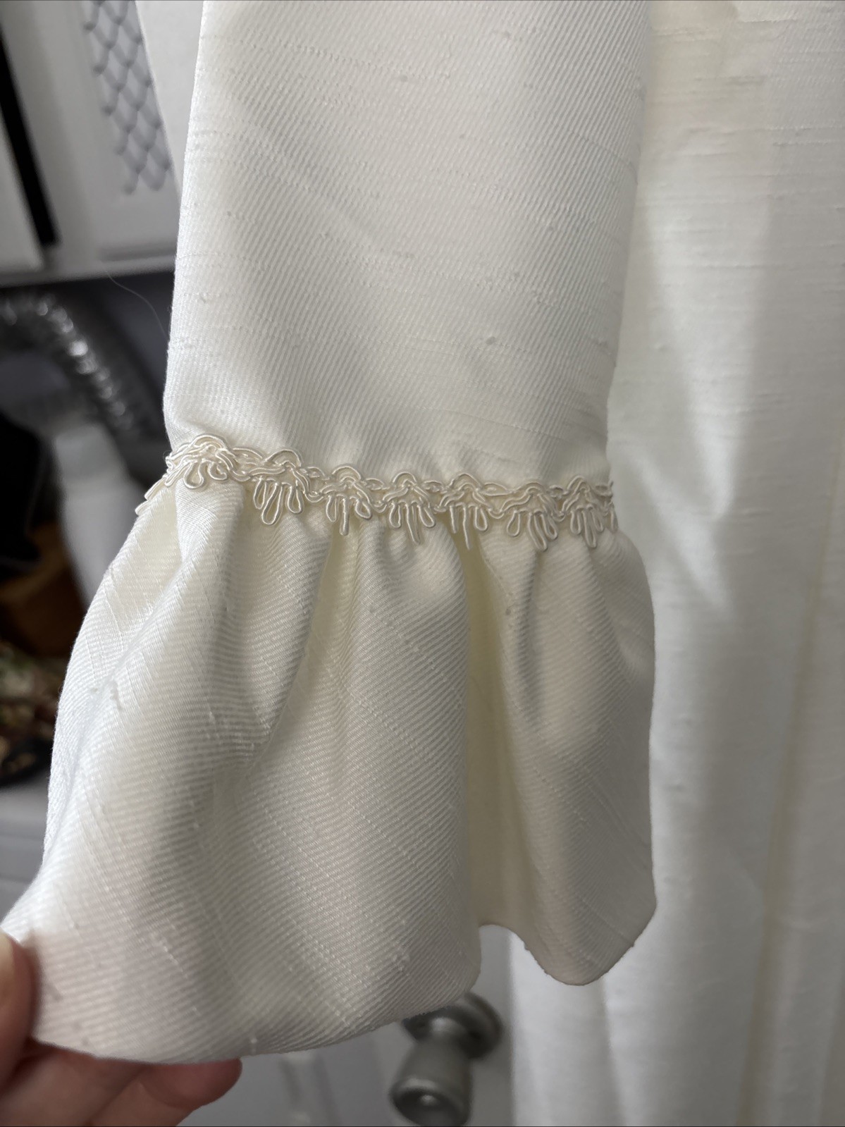 Vintage Lorrie Deb of San Francisco 1950s Ivory Wedding Dress Cape Train SZ 9 10